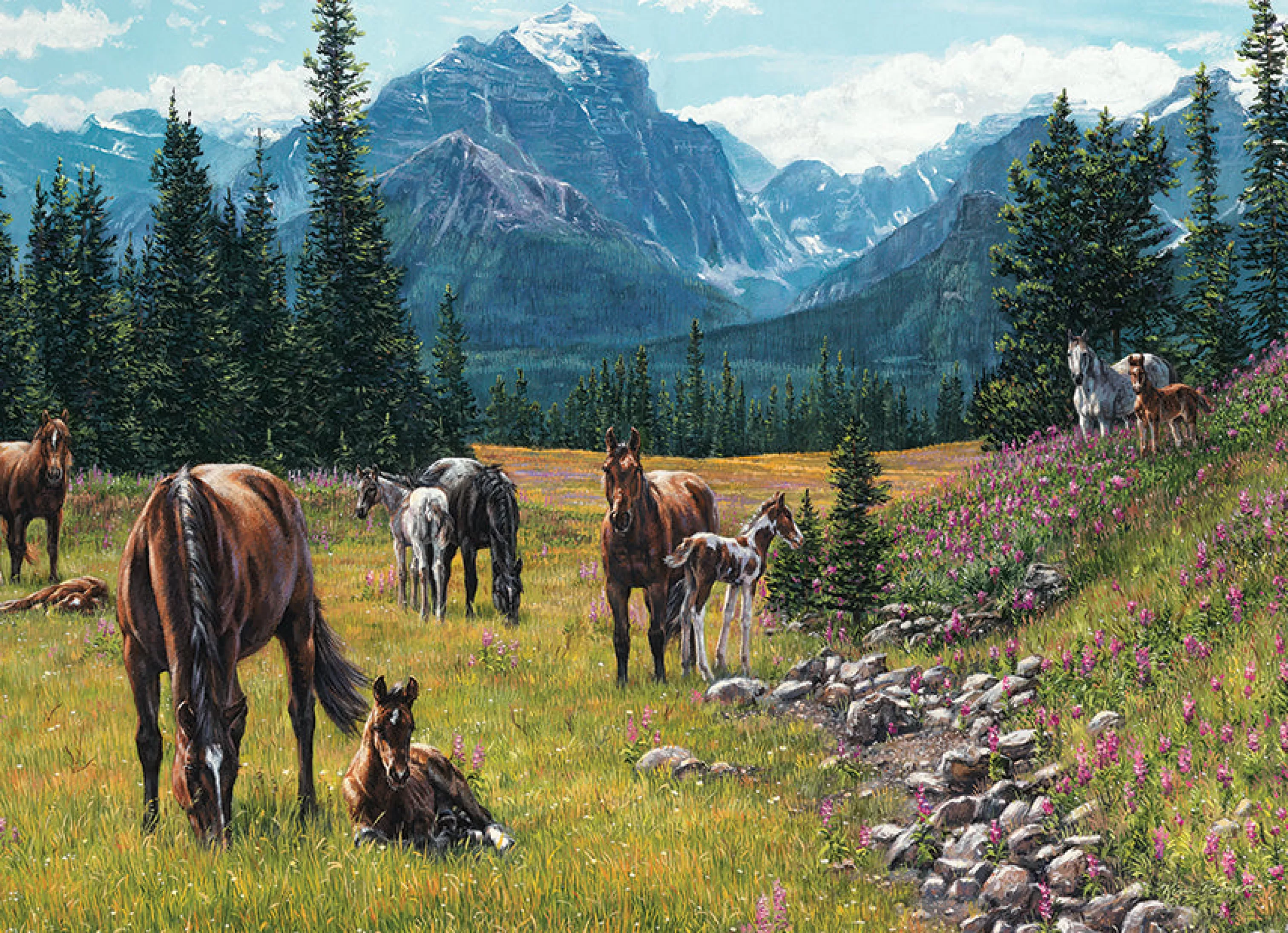 Countryscape^Cobble Hill Puzzles Horse Meadow | 1000 Piece