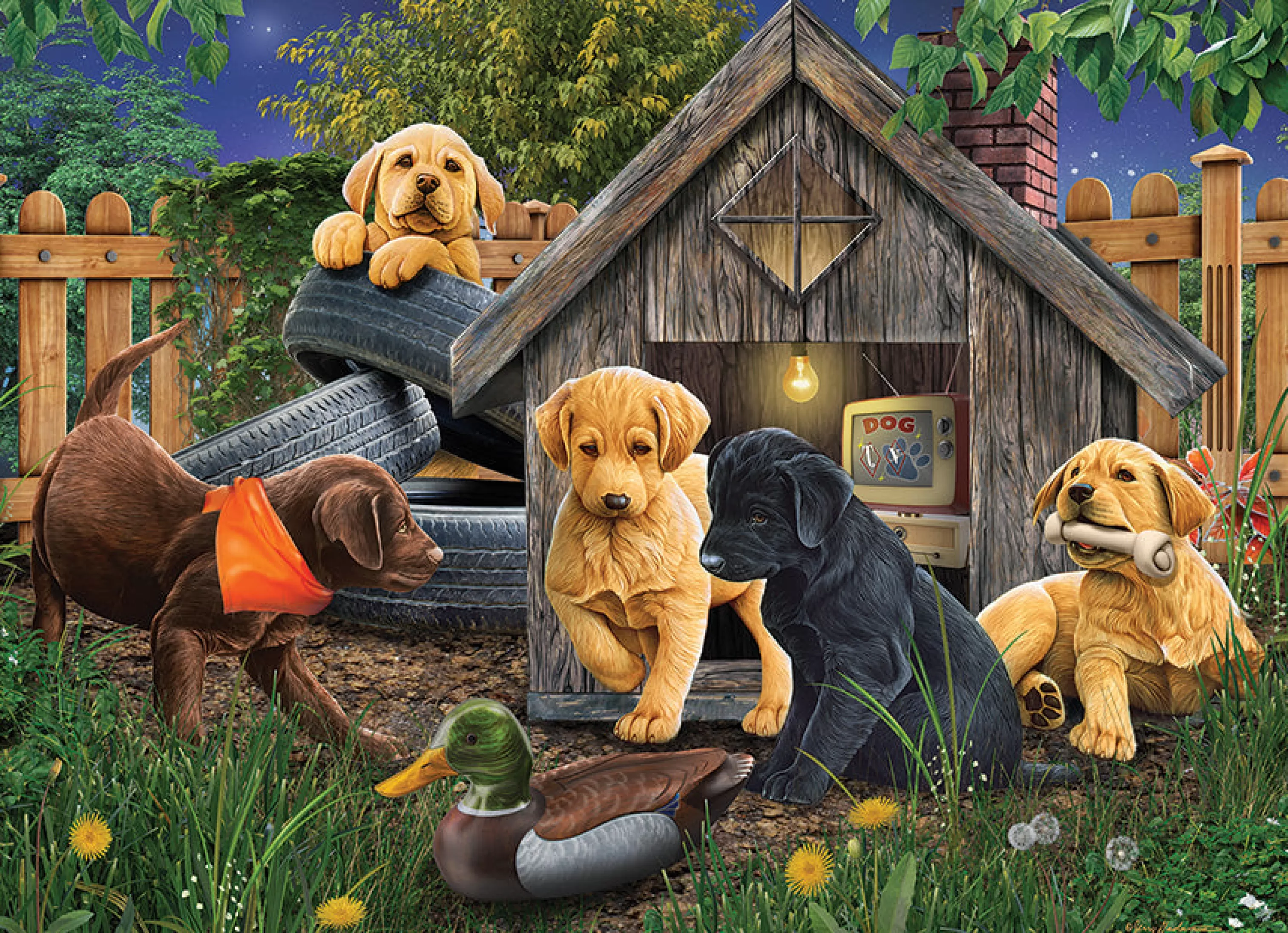 Dogs^Cobble Hill Puzzles In The Doghouse | 1000 Piece