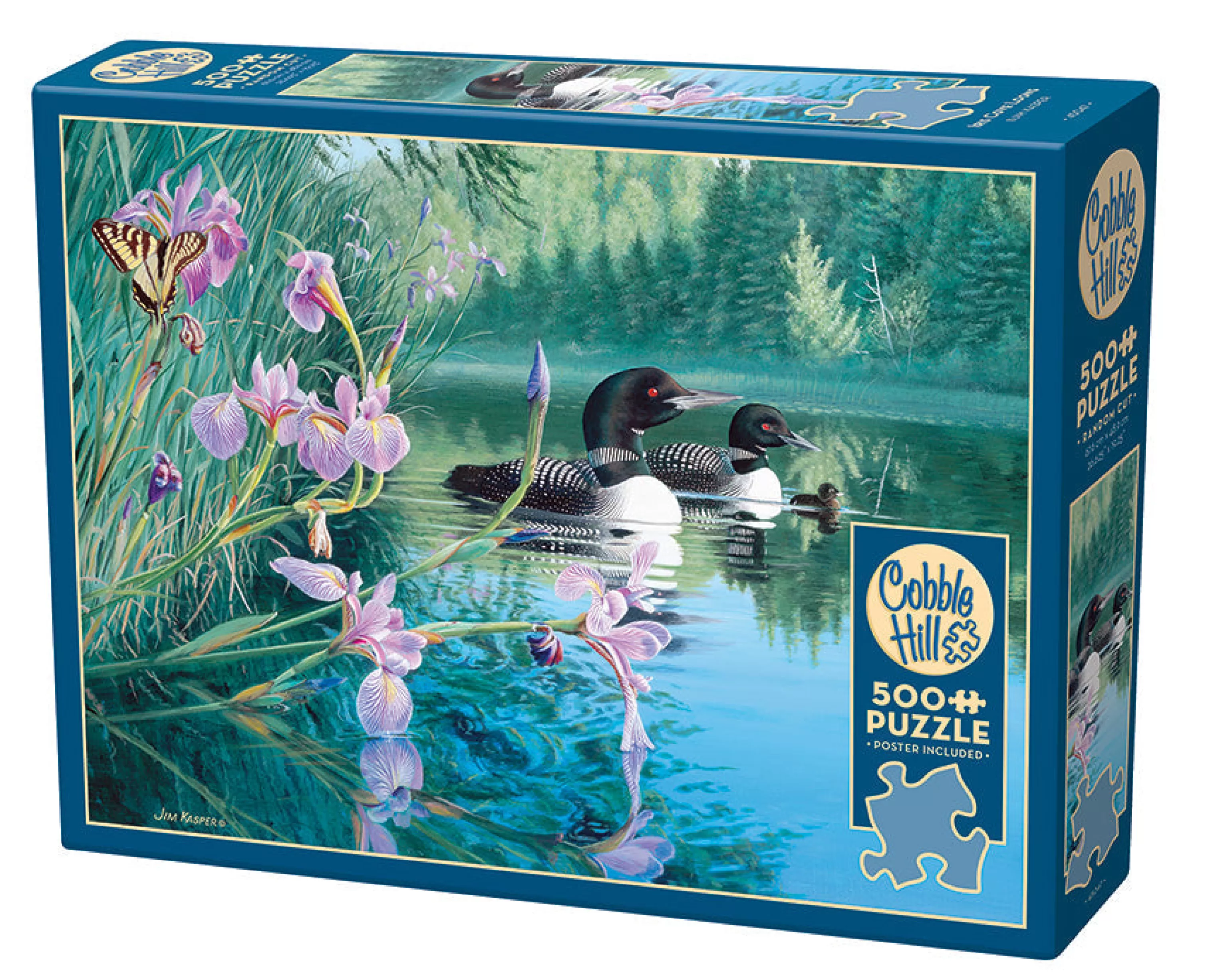 Waterscape^Cobble Hill Puzzles Iris Cove Loons | 500 Piece