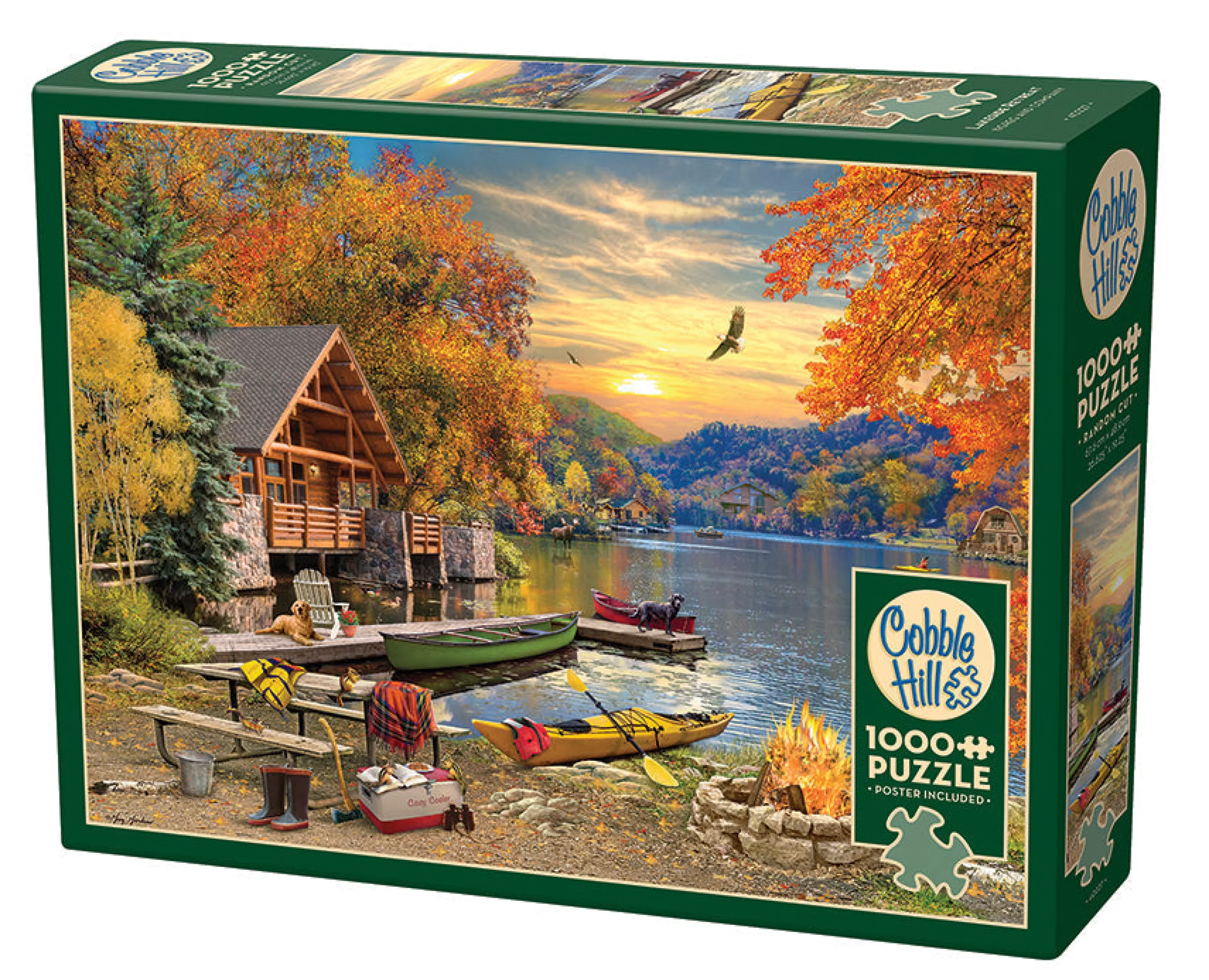 Travel Inspiration^Cobble Hill Puzzles Lakeside Retreat | 1000 Piece