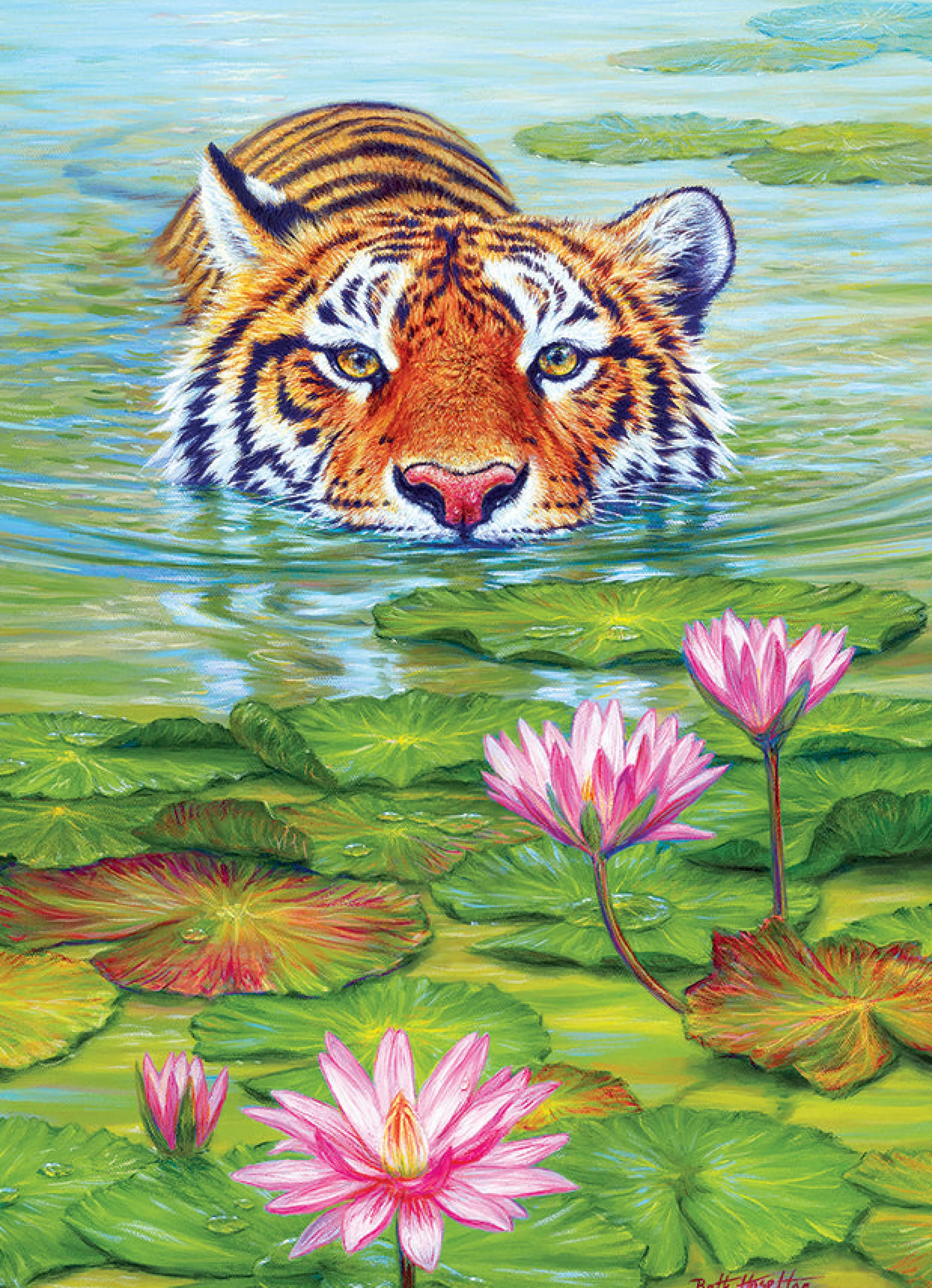 Wildlife^Cobble Hill Puzzles Land Of The Lotus | 1000 Piece