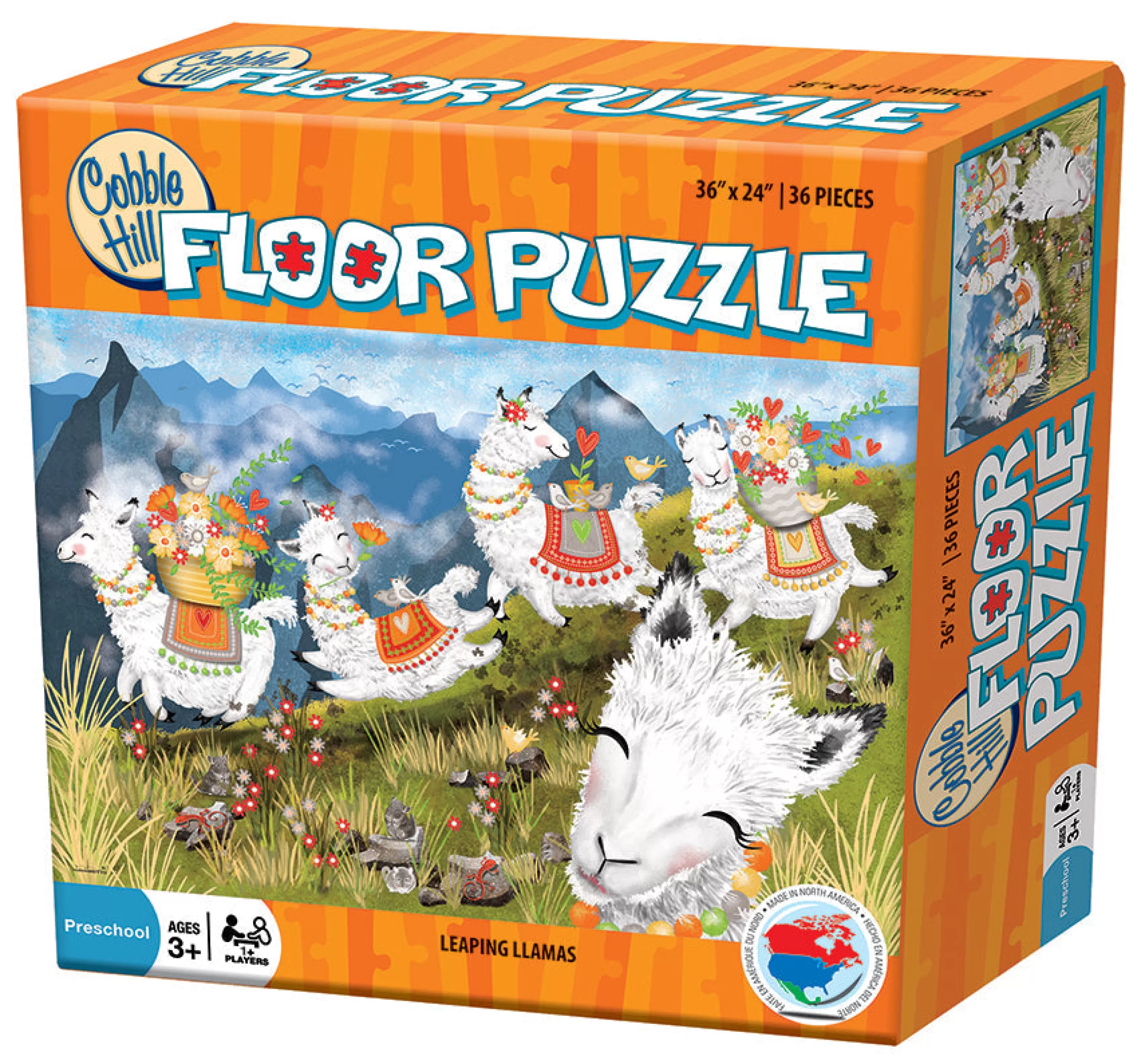 Wildlife^Cobble Hill Puzzles Leaping Llamas (Floor 36Pc)