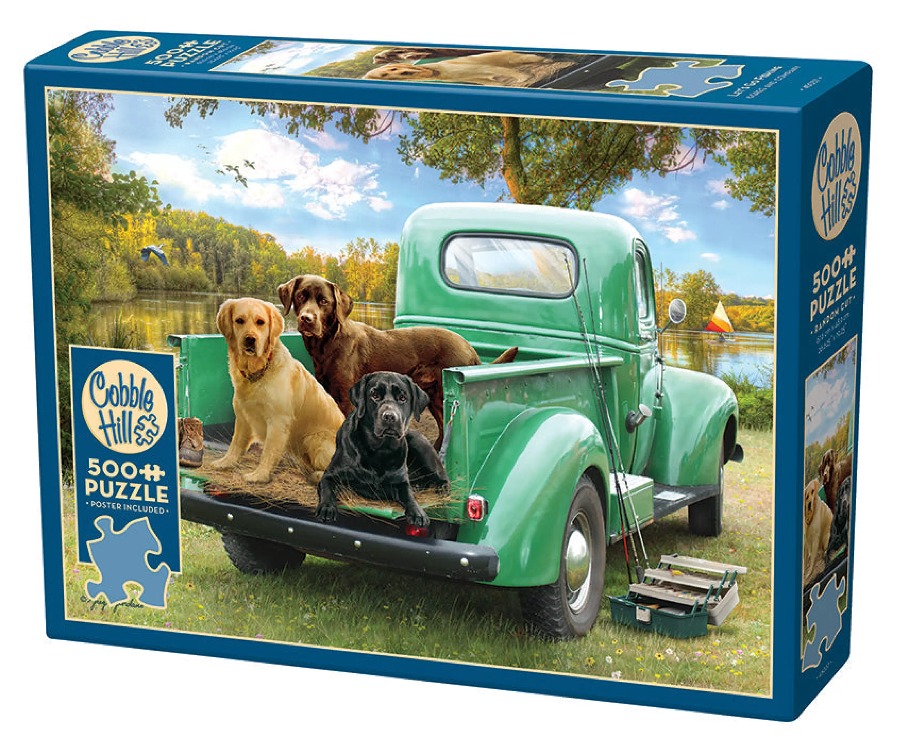 Dogs^Cobble Hill Puzzles Let'S Go Fishing | 500 Piece