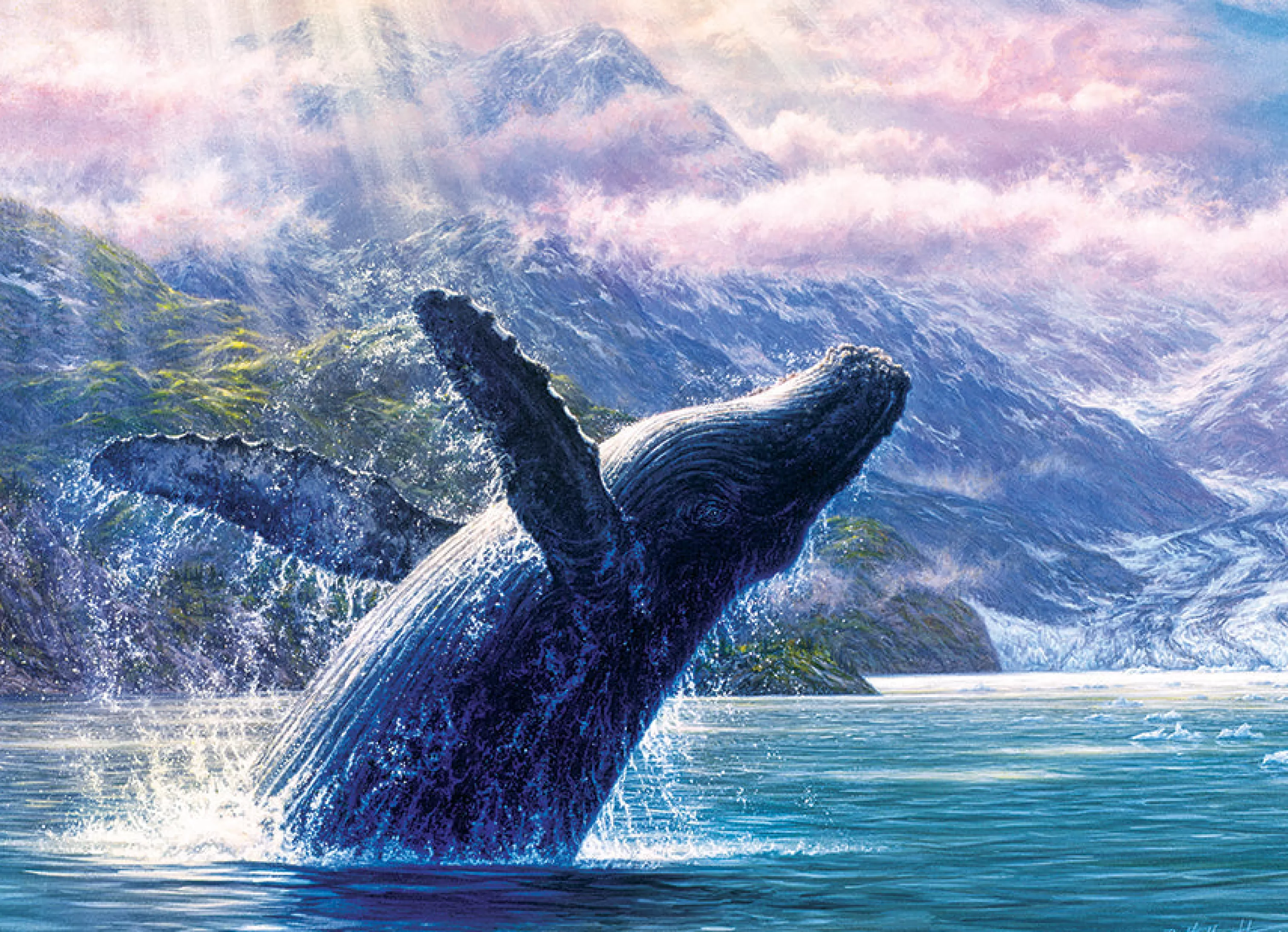 Aquatic^Cobble Hill Puzzles Leviathan Of Glacier Bay | 1000 Piece