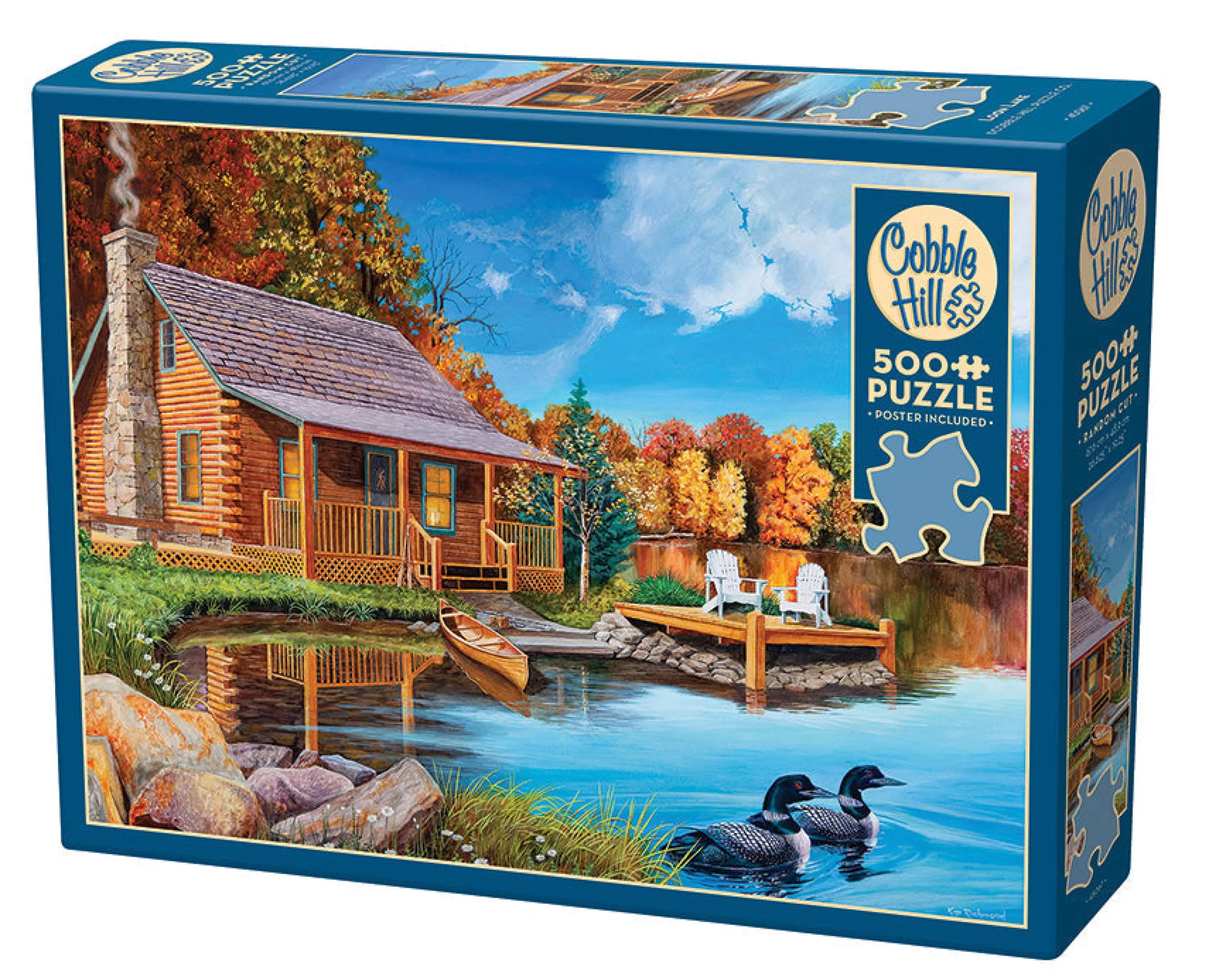 Cabin | Camping ^Cobble Hill Puzzles Loon Lake | 500 Piece