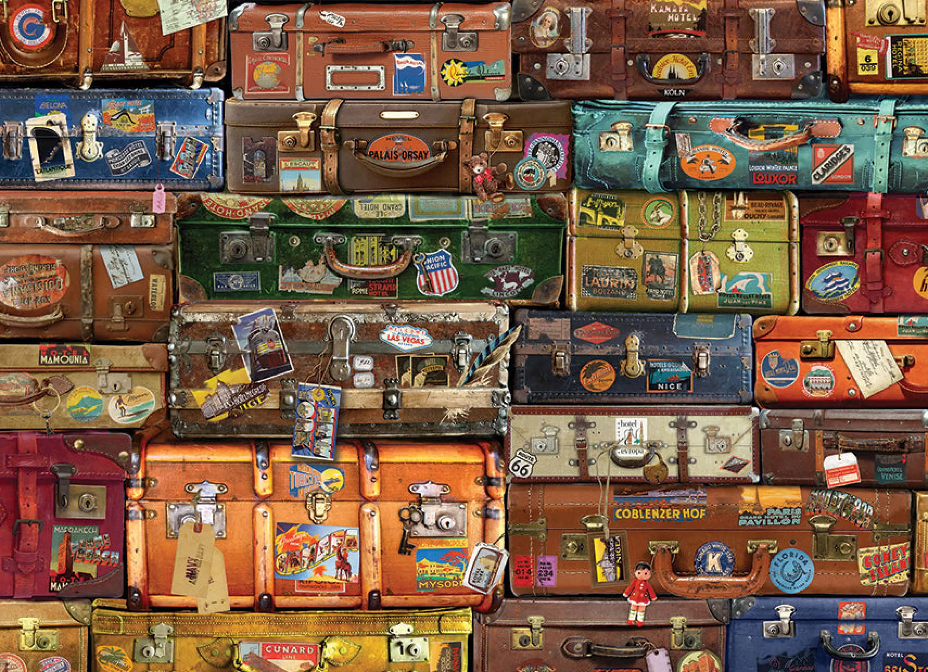 Nostalgia | Vintage^Cobble Hill Puzzles Luggage | 1000 Piece