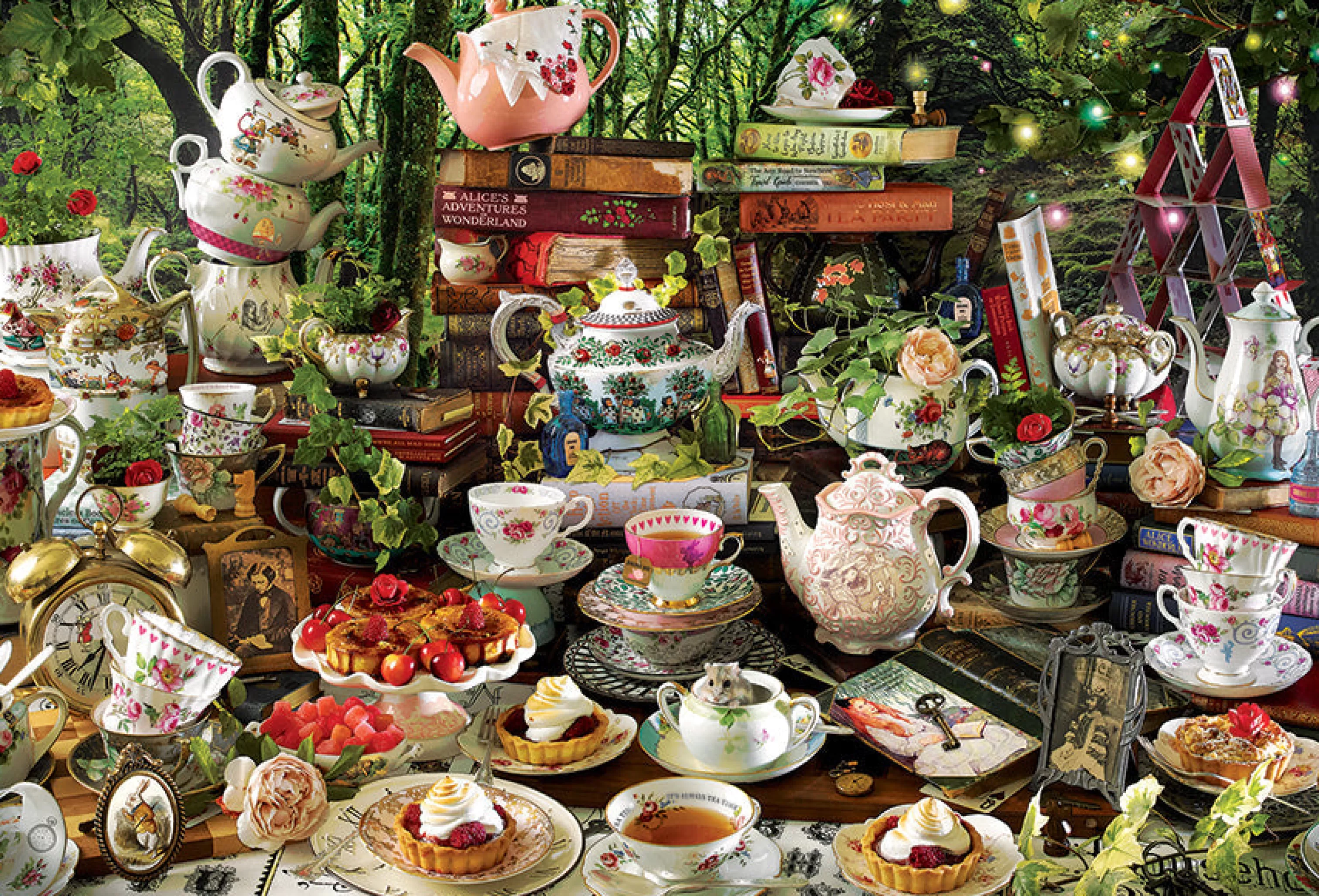 Truly Original Puzzles (Top)^Cobble Hill Puzzles Mad Hatter'S Tea Party | 2000 Piece