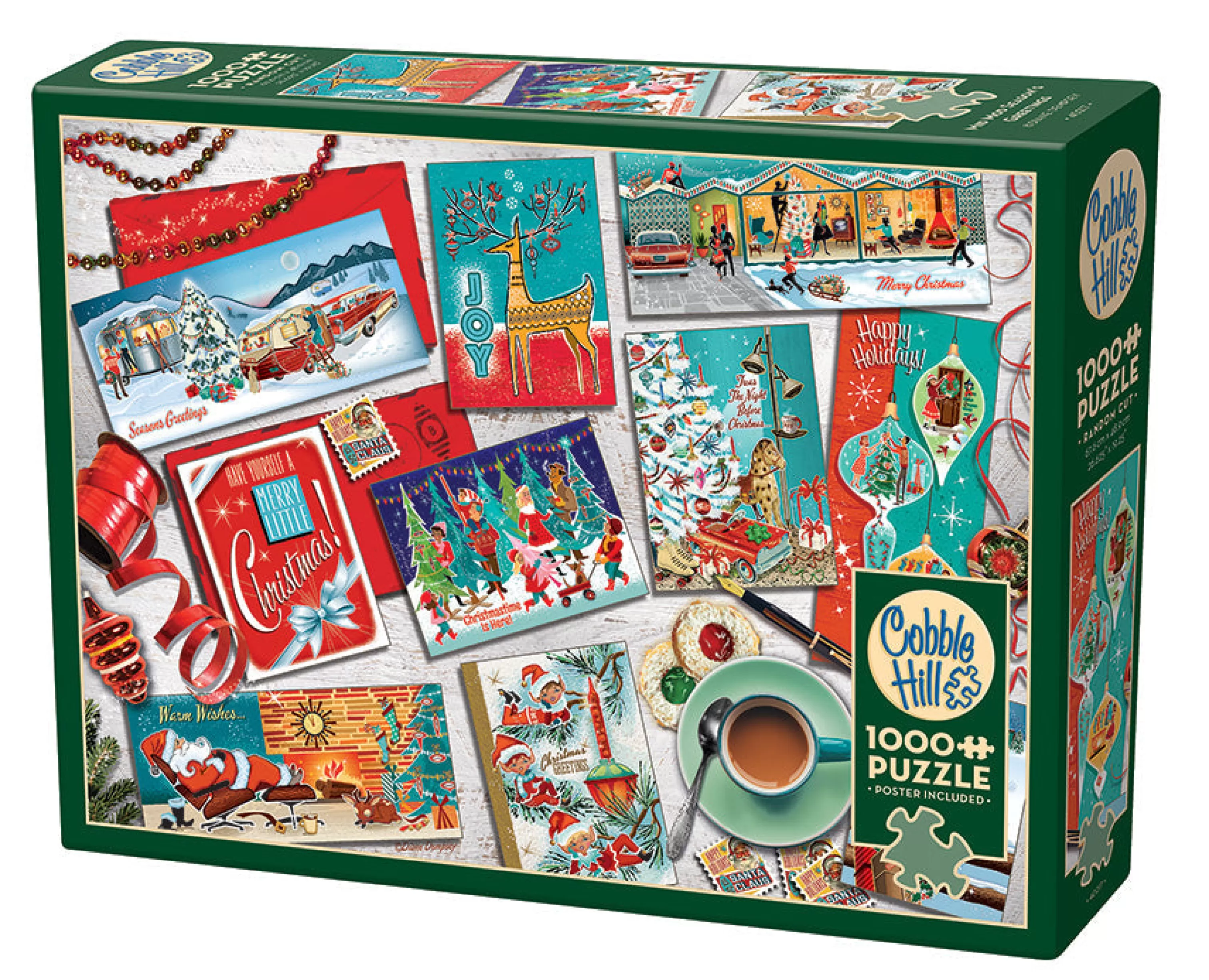 Collage - Miniscene^Cobble Hill Puzzles Mid Mod Season'S Greetings | 1000 Piece