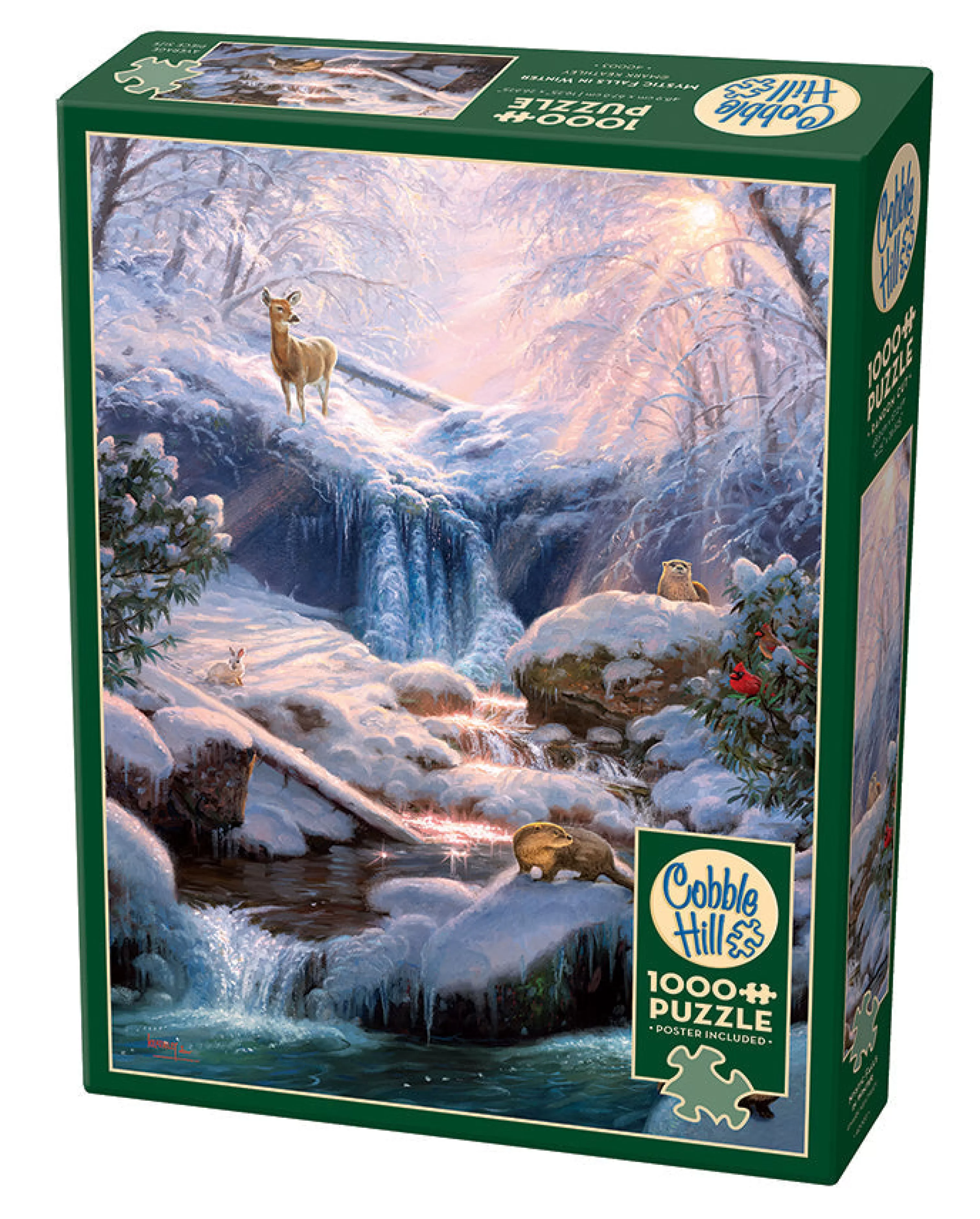 Waterscape^Cobble Hill Puzzles Mystic Falls In Winter | 1000 Piece