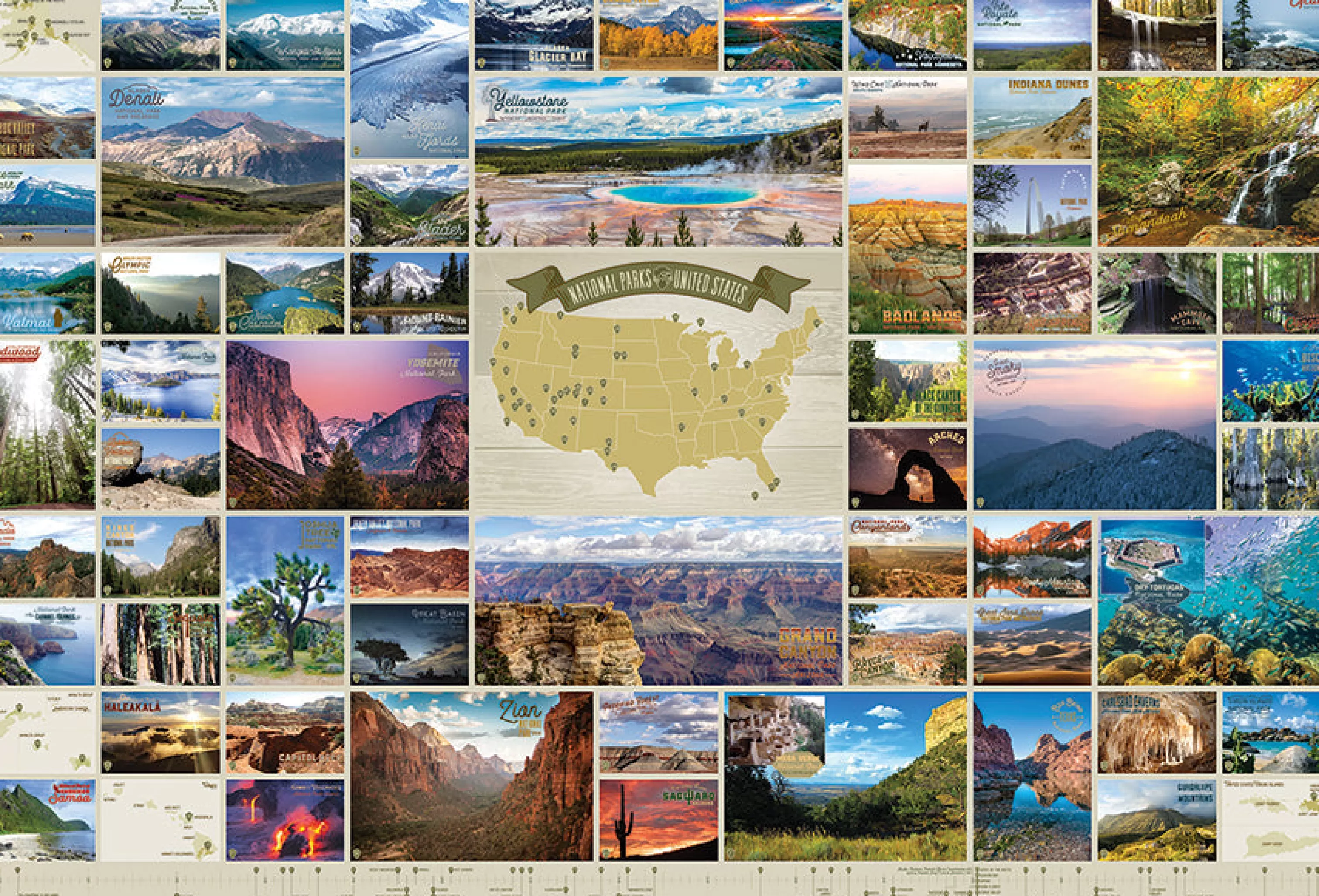 Collage - Miniscene^Cobble Hill Puzzles National Parks Of The United States | 2000 Piece