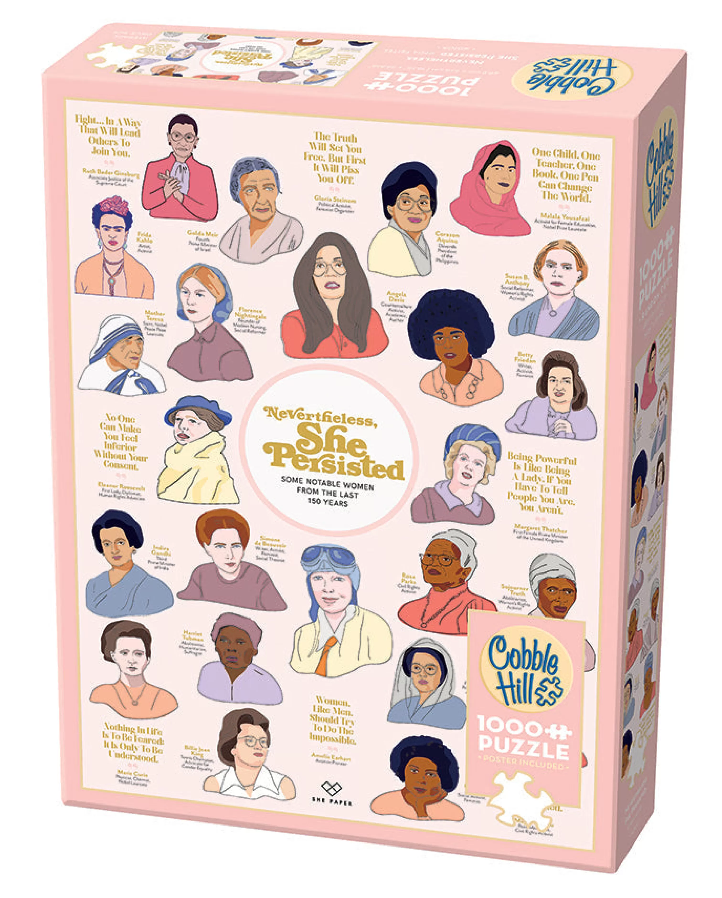 Infographic^Cobble Hill Puzzles Nevertheless She Persisted | 1000 Piece