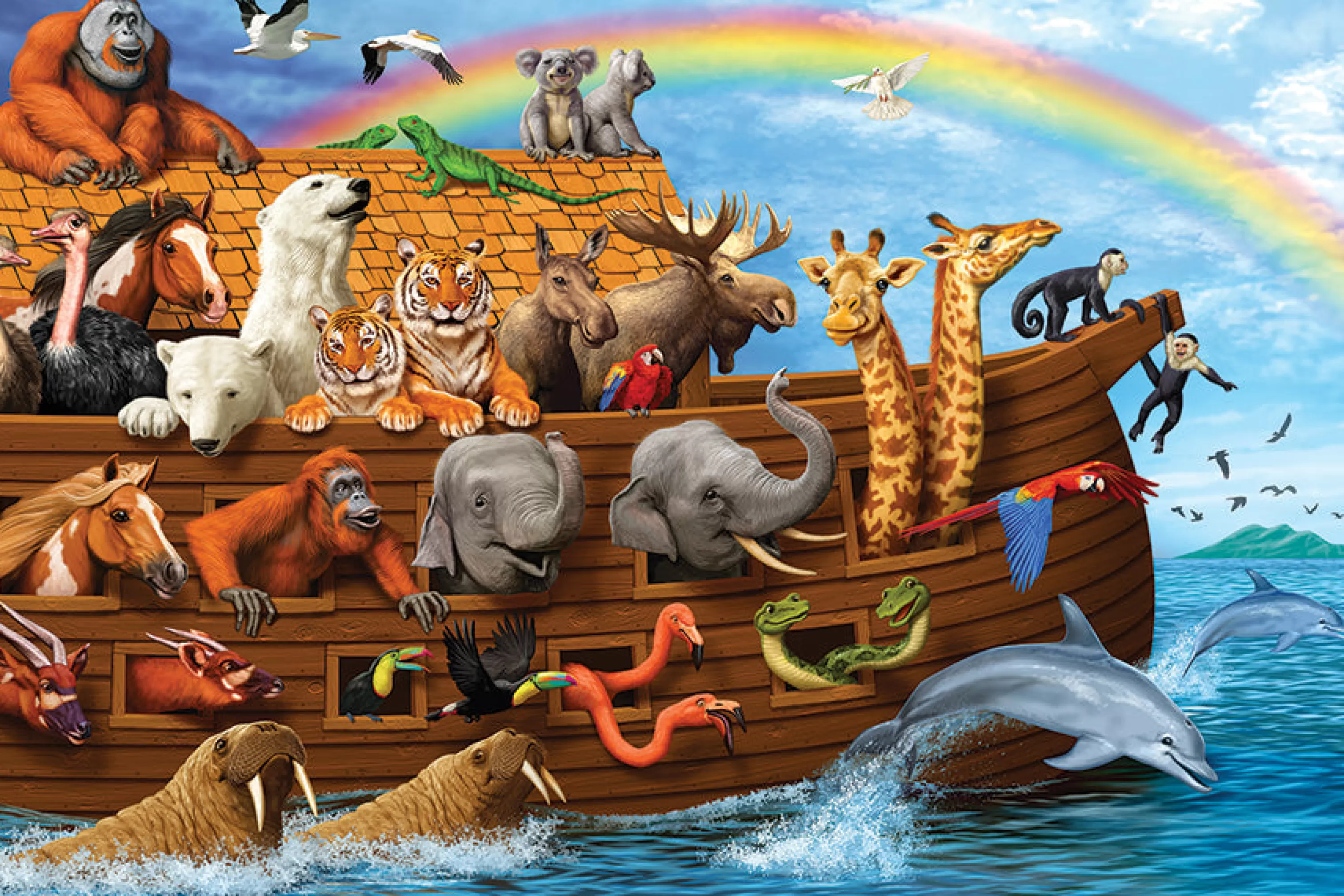 Cartoon^Cobble Hill Puzzles Noah'S Ark (Floor 36Pc)