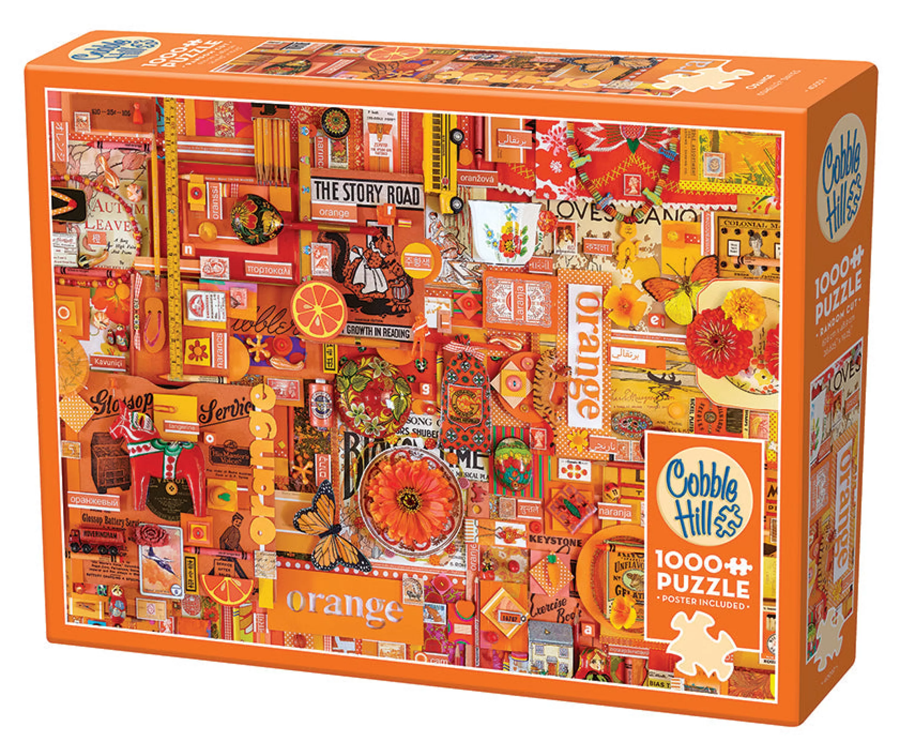 Collage - Busy^Cobble Hill Puzzles Orange | 1000 Piece