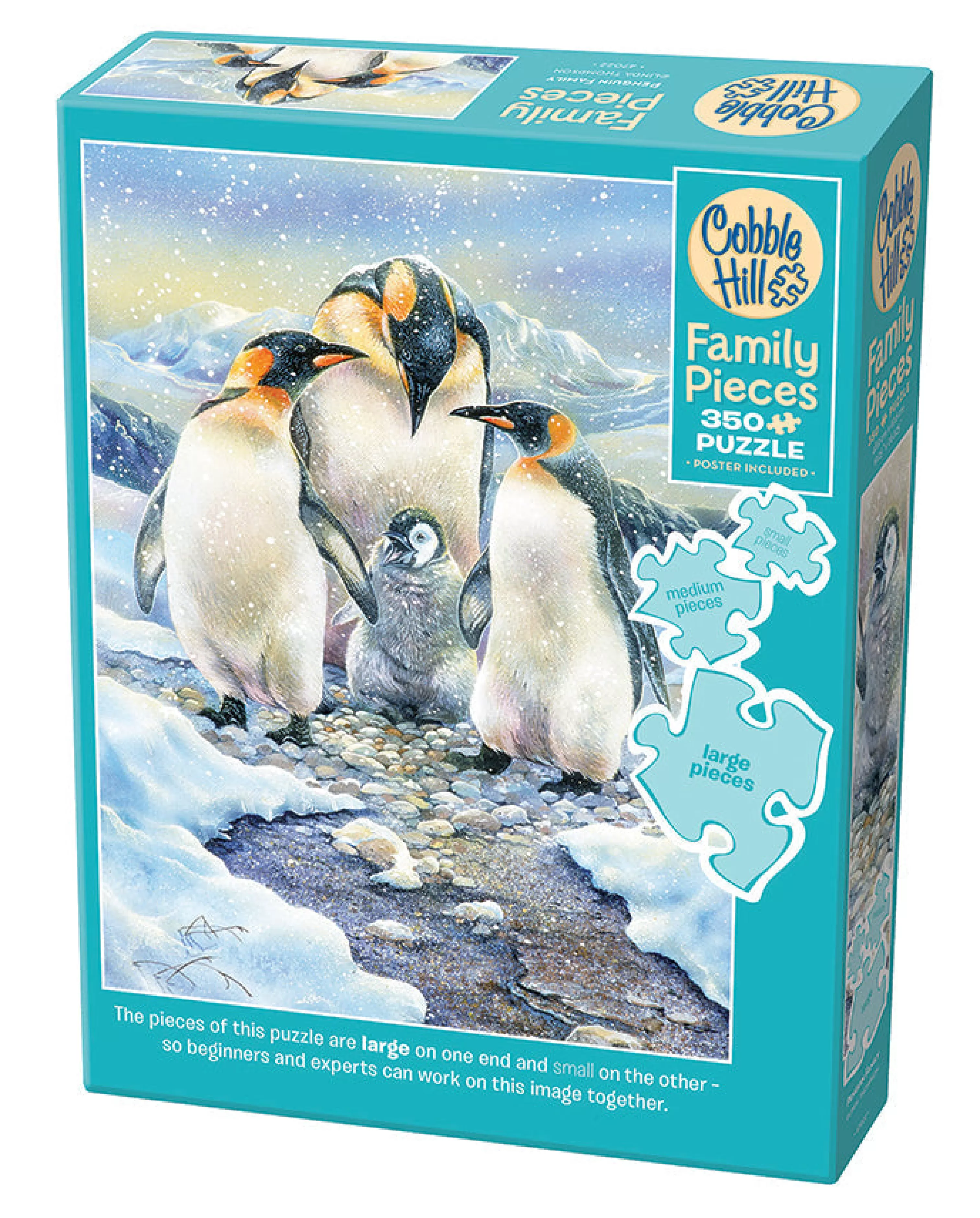 Wildlife^Cobble Hill Puzzles Penguin Family (Family) | Family Pieces 350