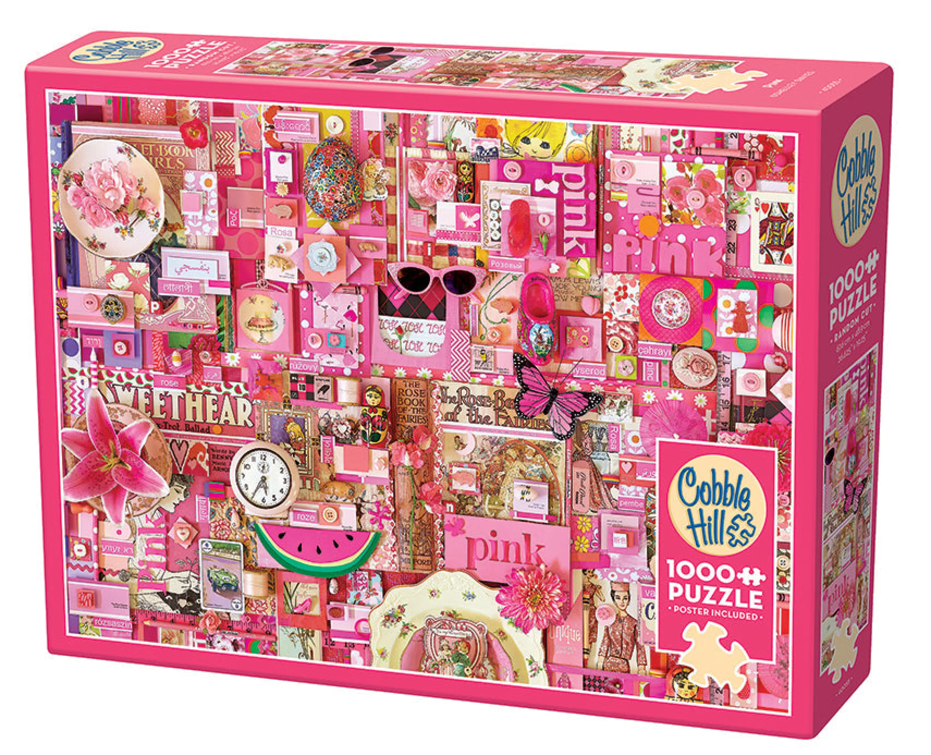 Collage - Busy^Cobble Hill Puzzles Pink | 1000 Piece