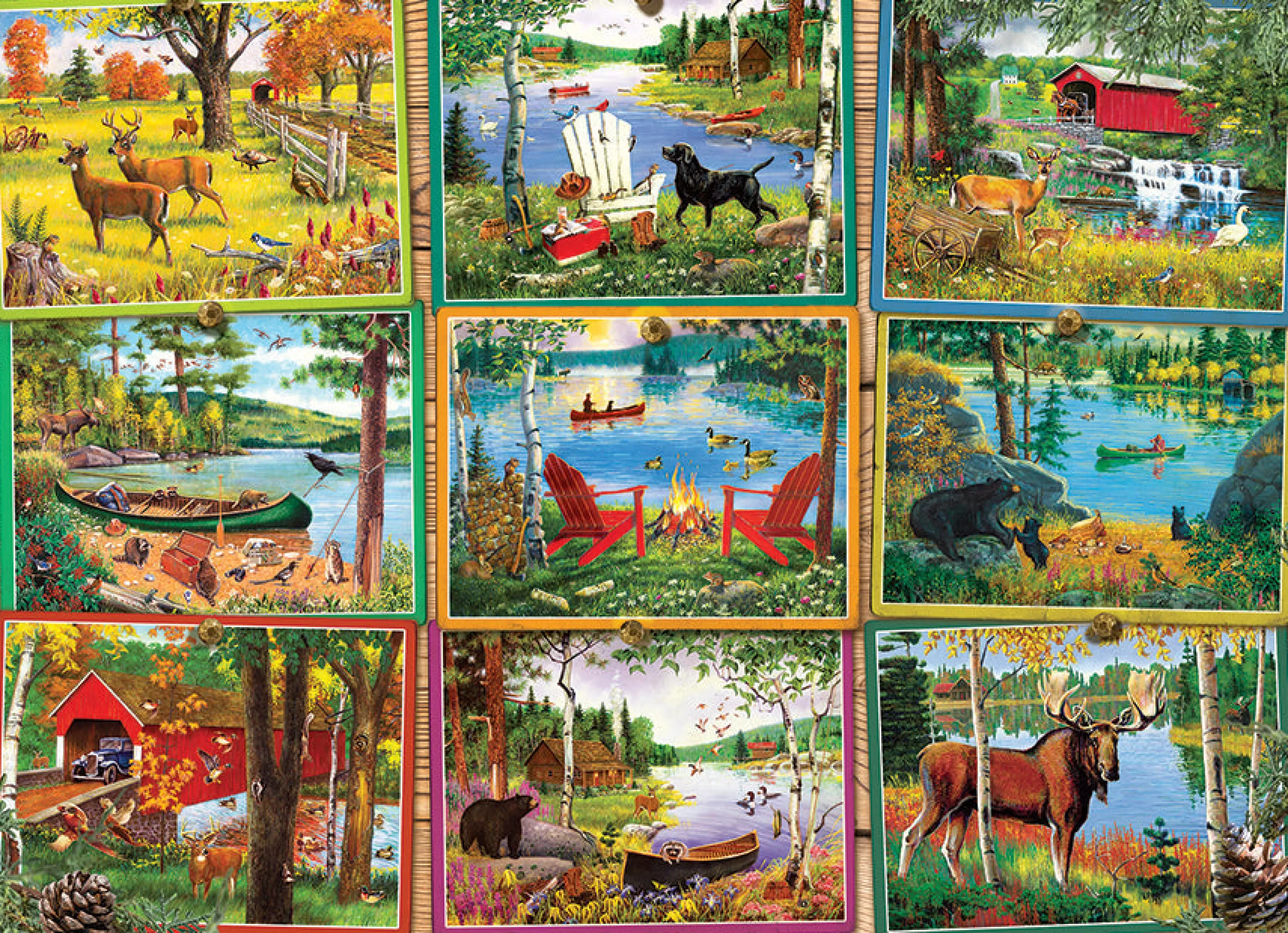 Farm^Cobble Hill Puzzles Postcards From Lake Country | 1000 Piece