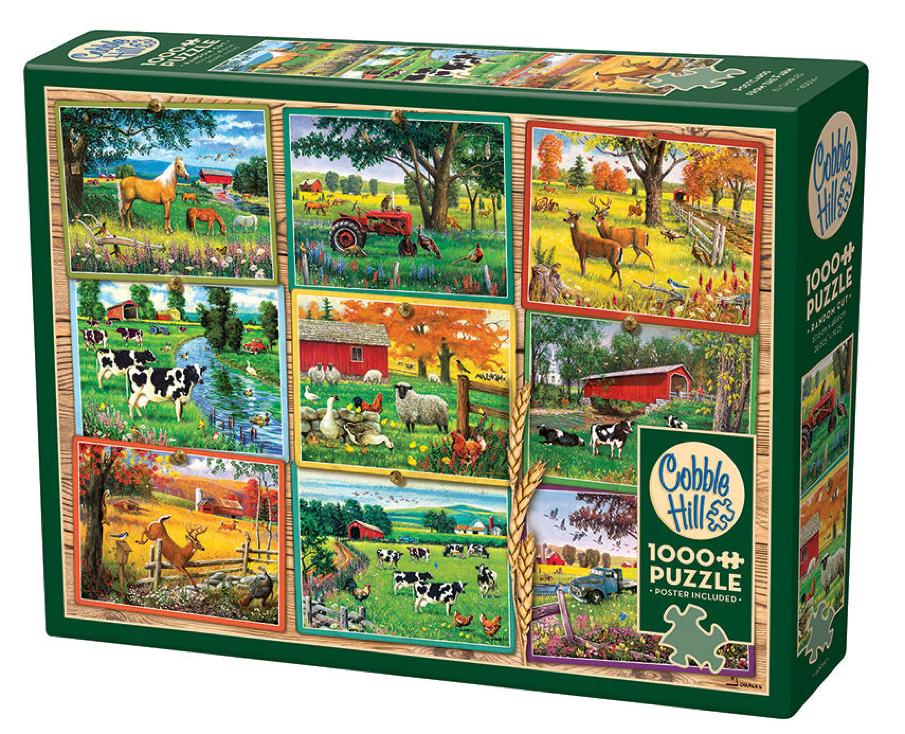 Autumn | Fall^Cobble Hill Puzzles Postcards From The Farm | 1000 Piece