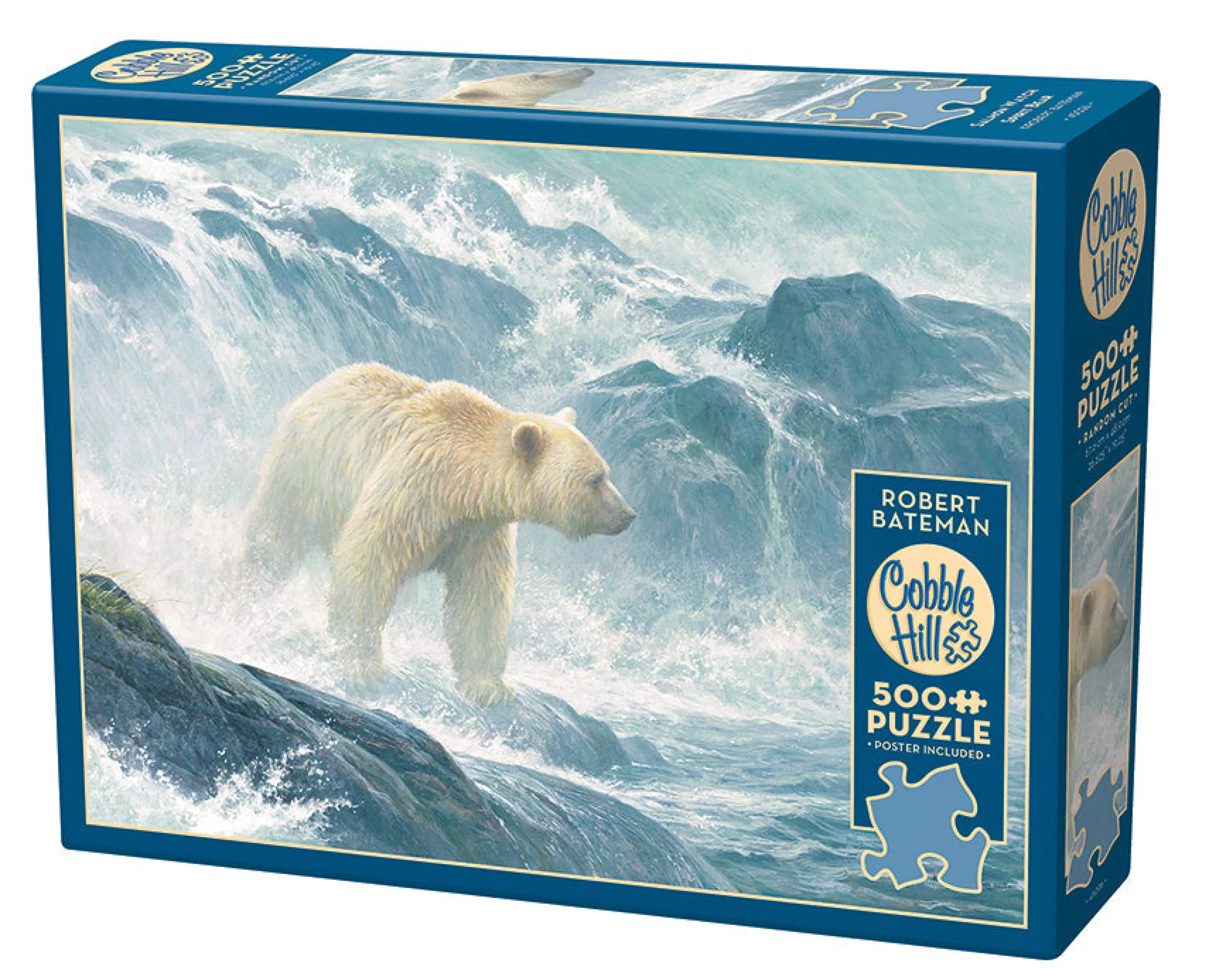 Waterscape^Cobble Hill Puzzles Salmon Watch - Spirit Bear | 500 Piece