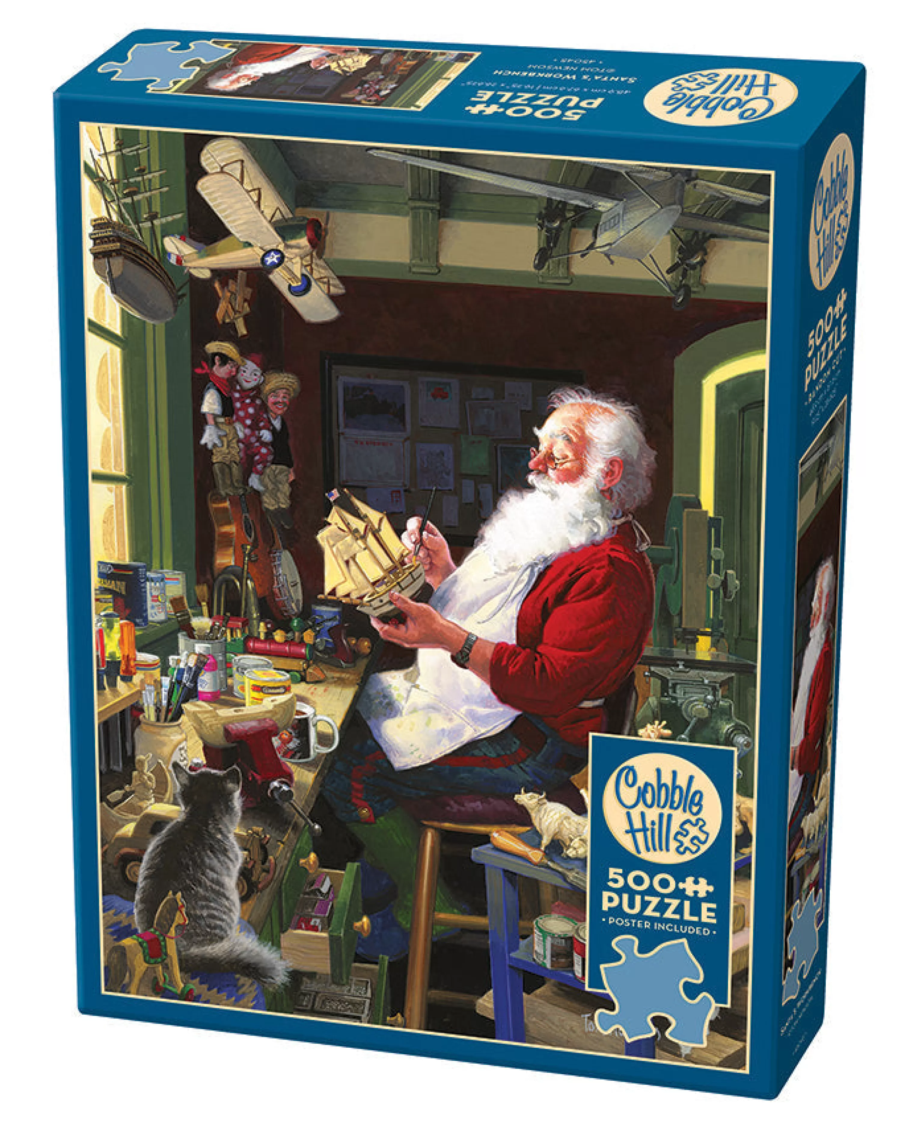 Cats^Cobble Hill Puzzles Santa'S Workbench | 500 Piece