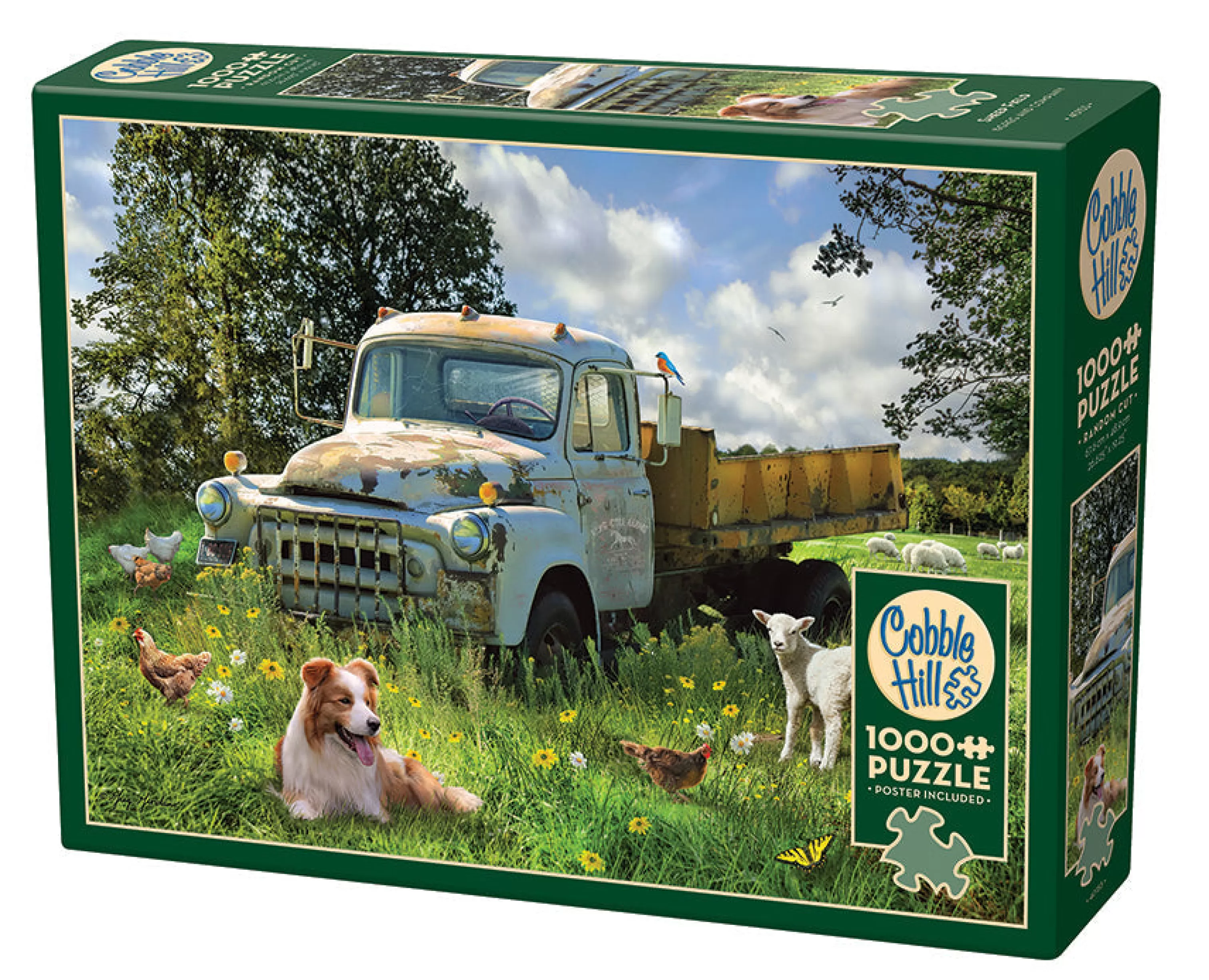 Nostalgia | Vintage^Cobble Hill Puzzles Sheep Field | 1000 Piece