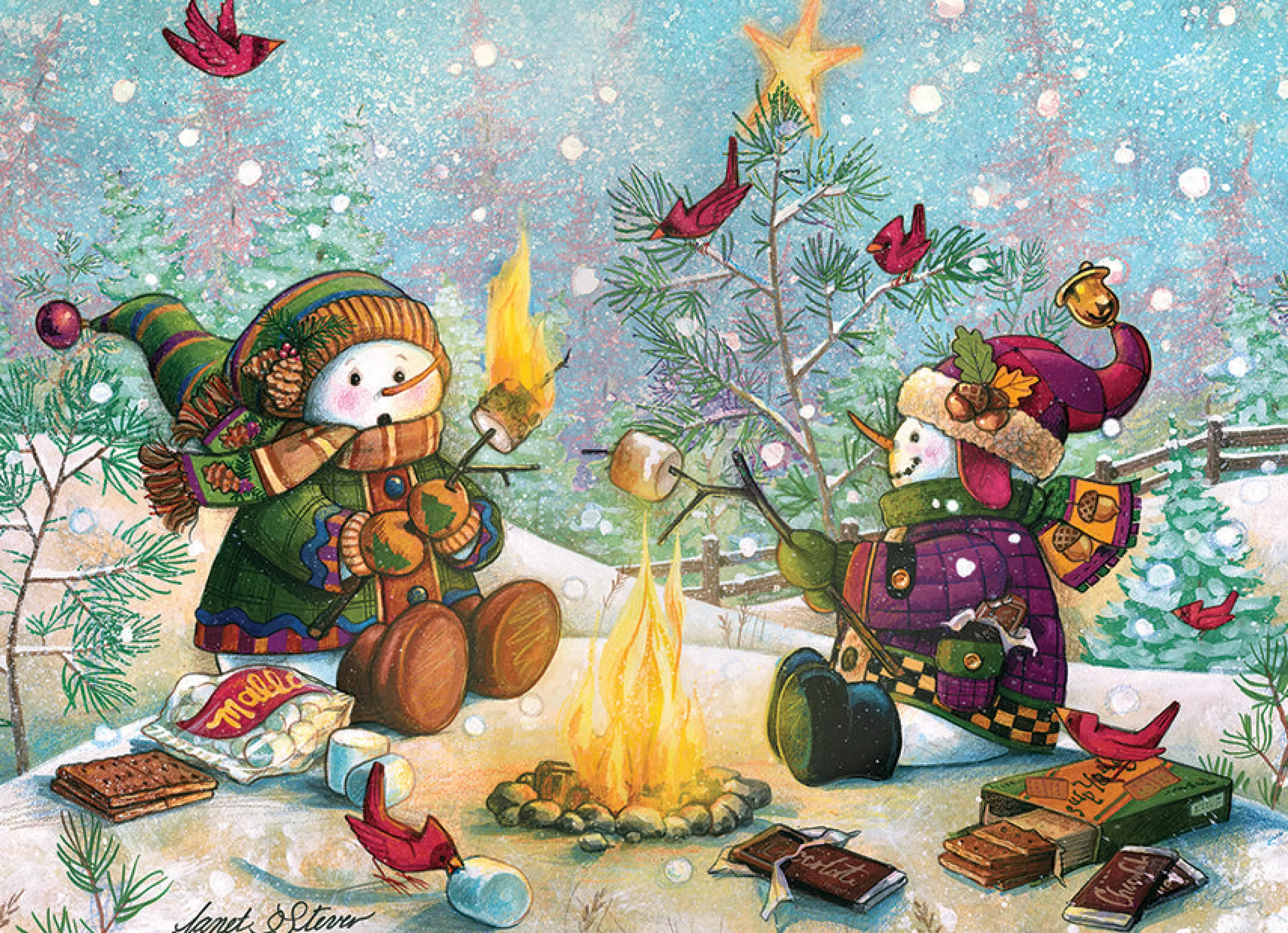 Birds^Cobble Hill Puzzles S'More Fun (Family) | Family Pieces 350