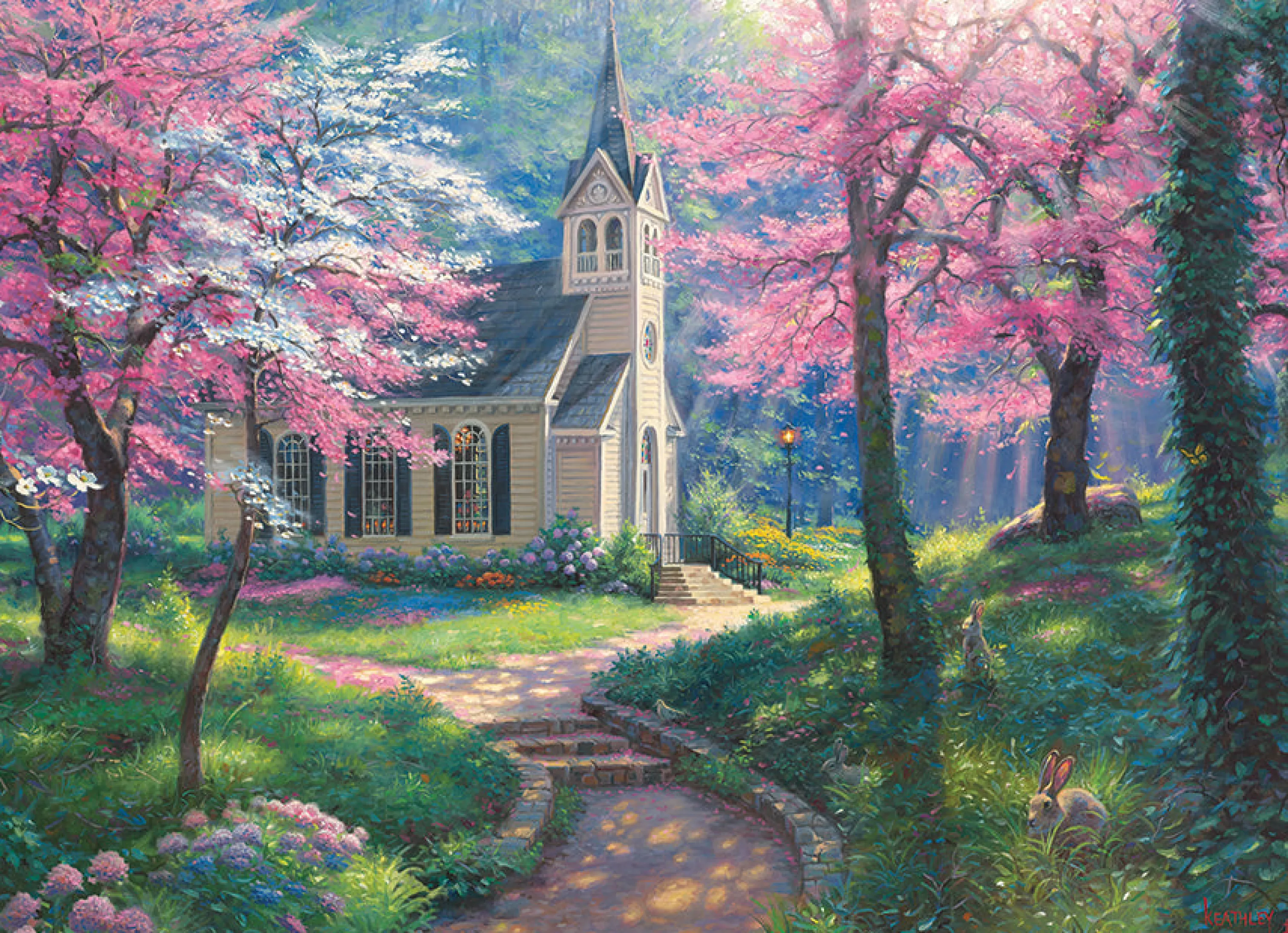 Countryscape^Cobble Hill Puzzles Spring'S Embrace | 500 Piece