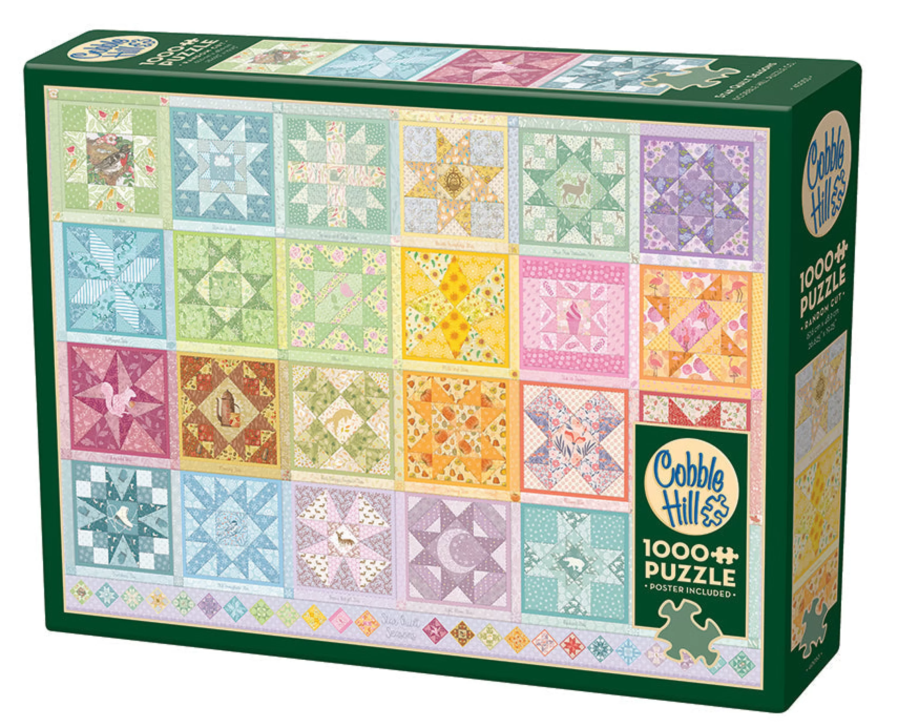 Sewing | Quilting^Cobble Hill Puzzles Star Quilt Seasons | 1000 Piece