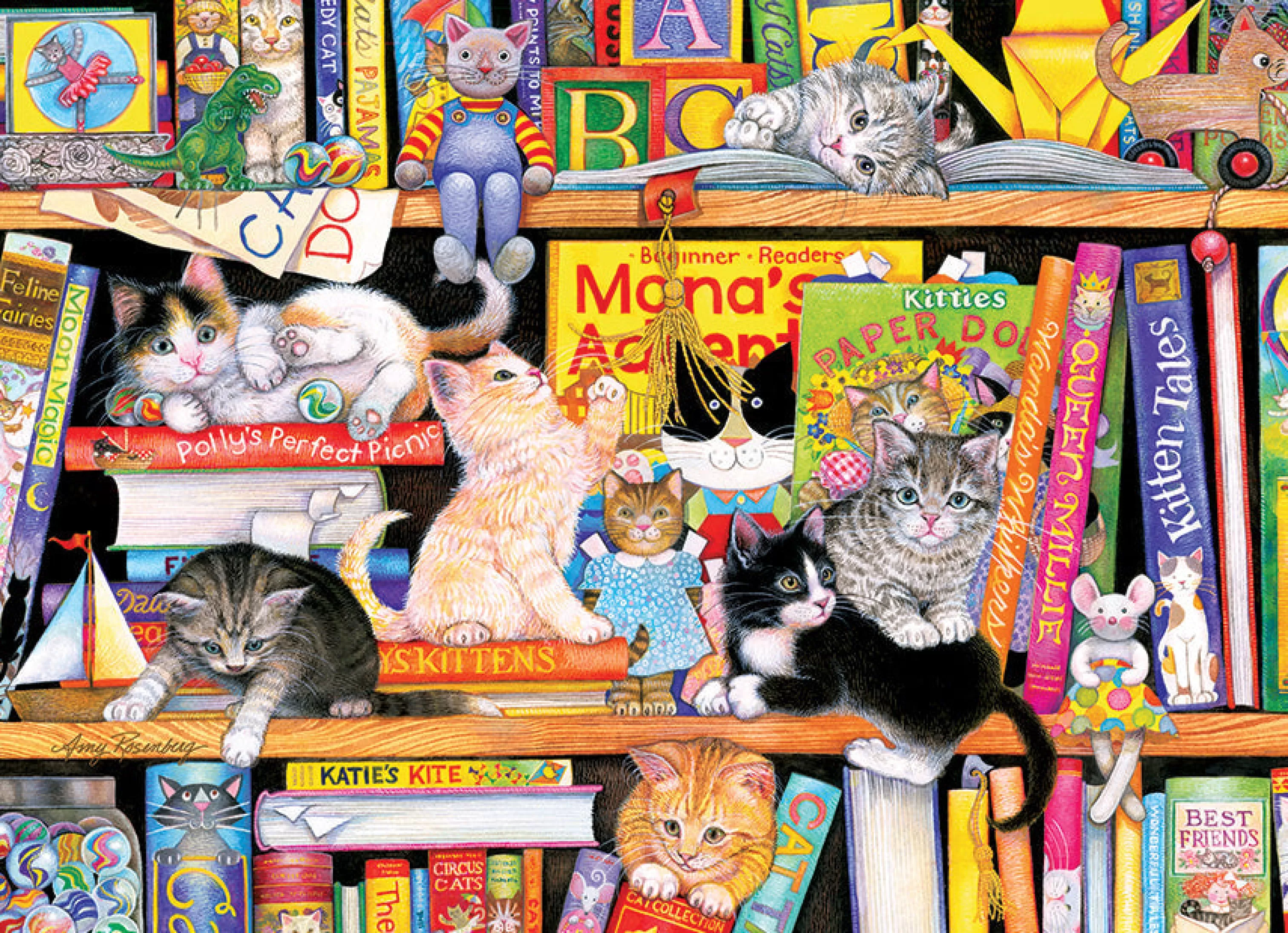 Books^Cobble Hill Puzzles Storytime Kittens (Family) | Family Pieces 350