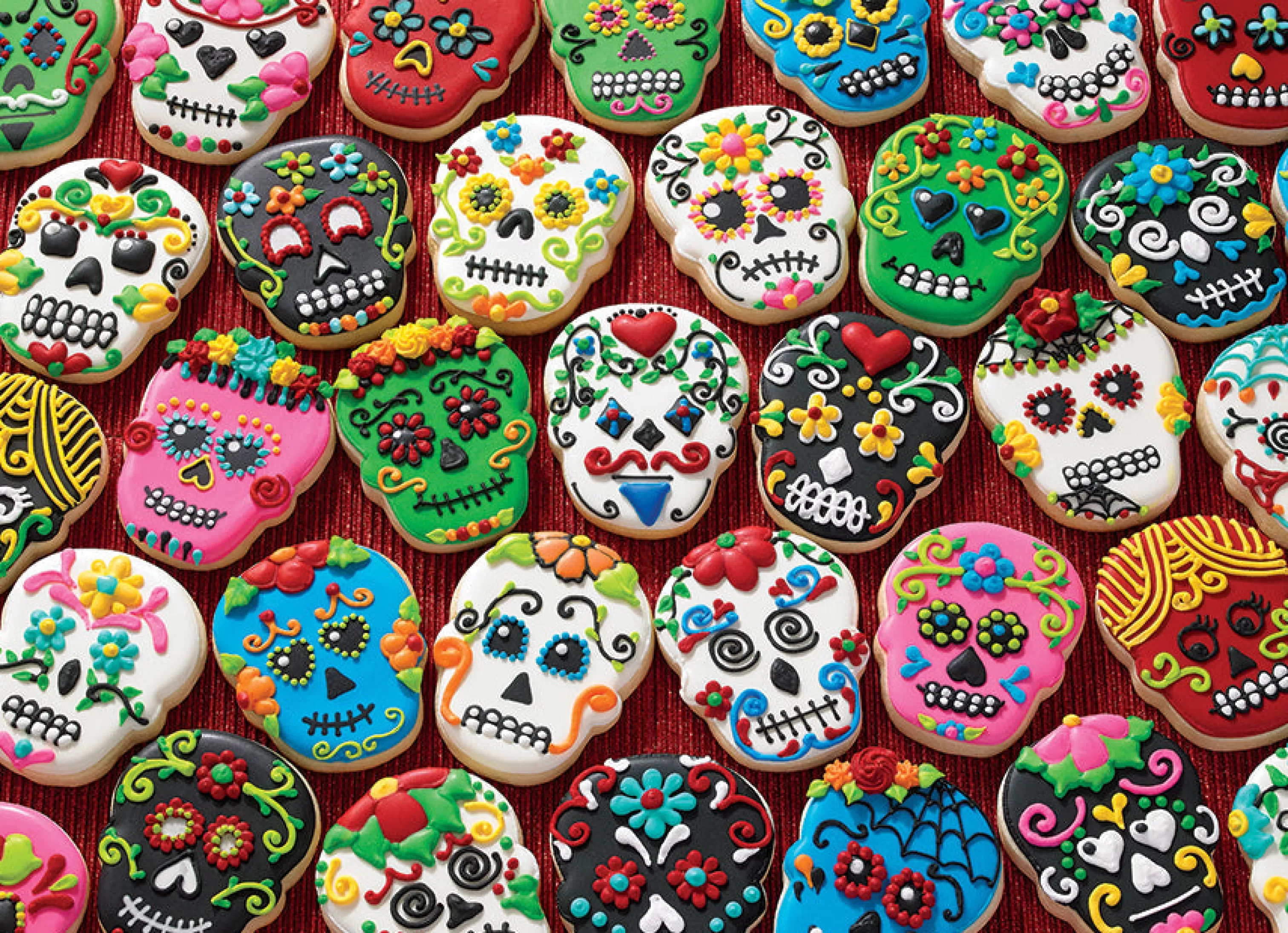 Truly Original Puzzles (Top)^Cobble Hill Puzzles Sugar Skull Cookies | 1000 Piece