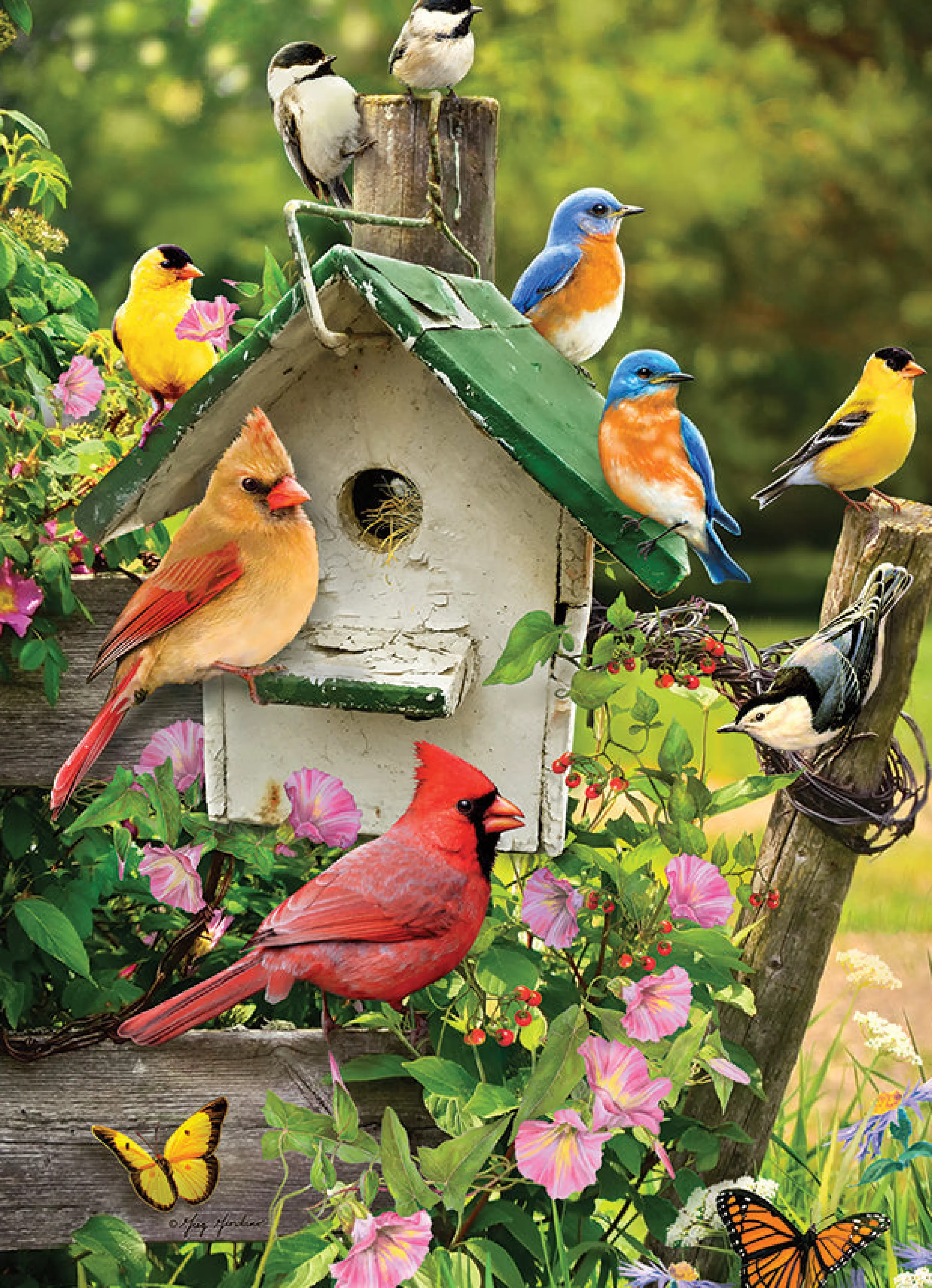 Birds^Cobble Hill Puzzles Summer Birdhouse | 500 Piece