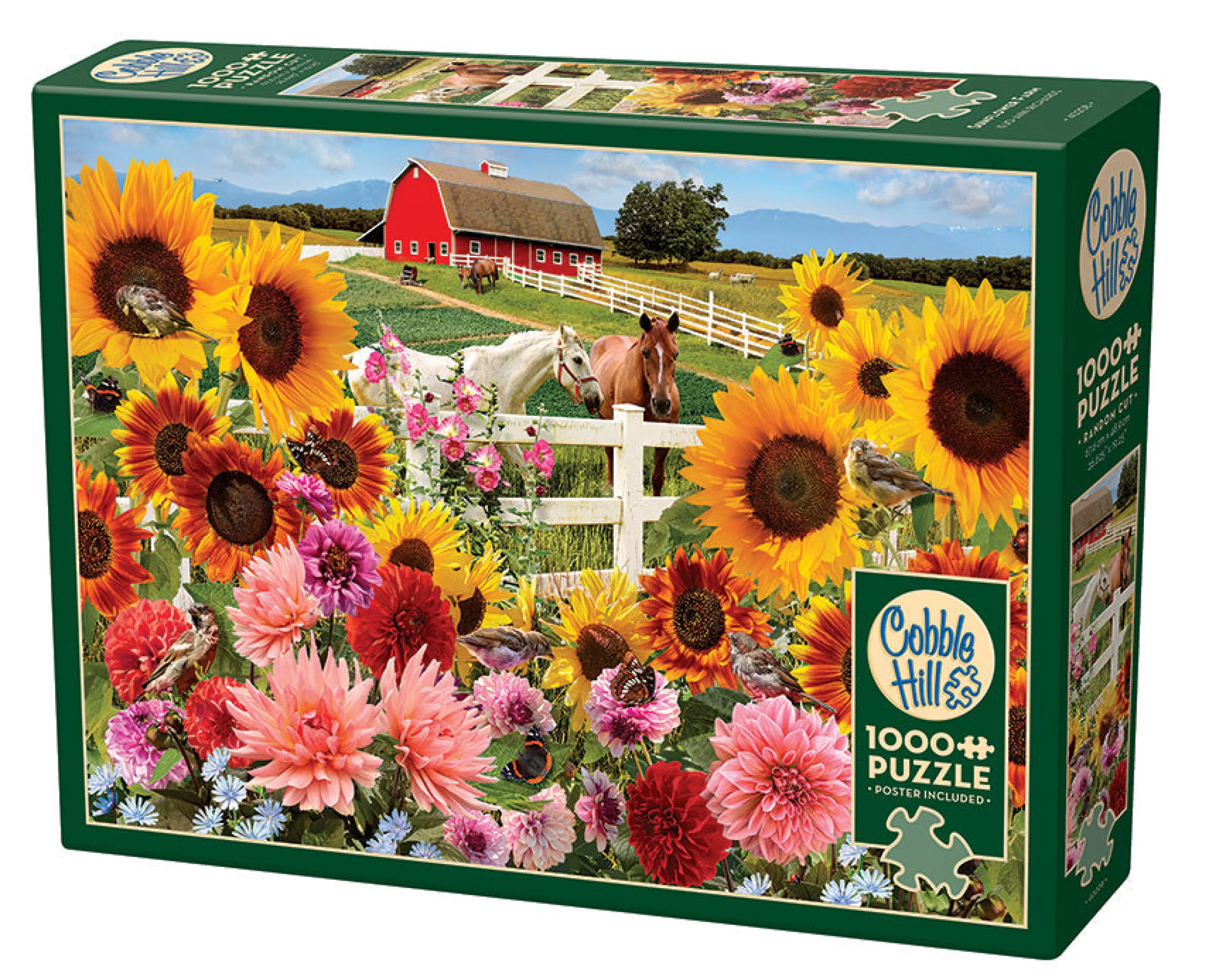 Horses^Cobble Hill Puzzles Sunflower Farm | 1000 Piece