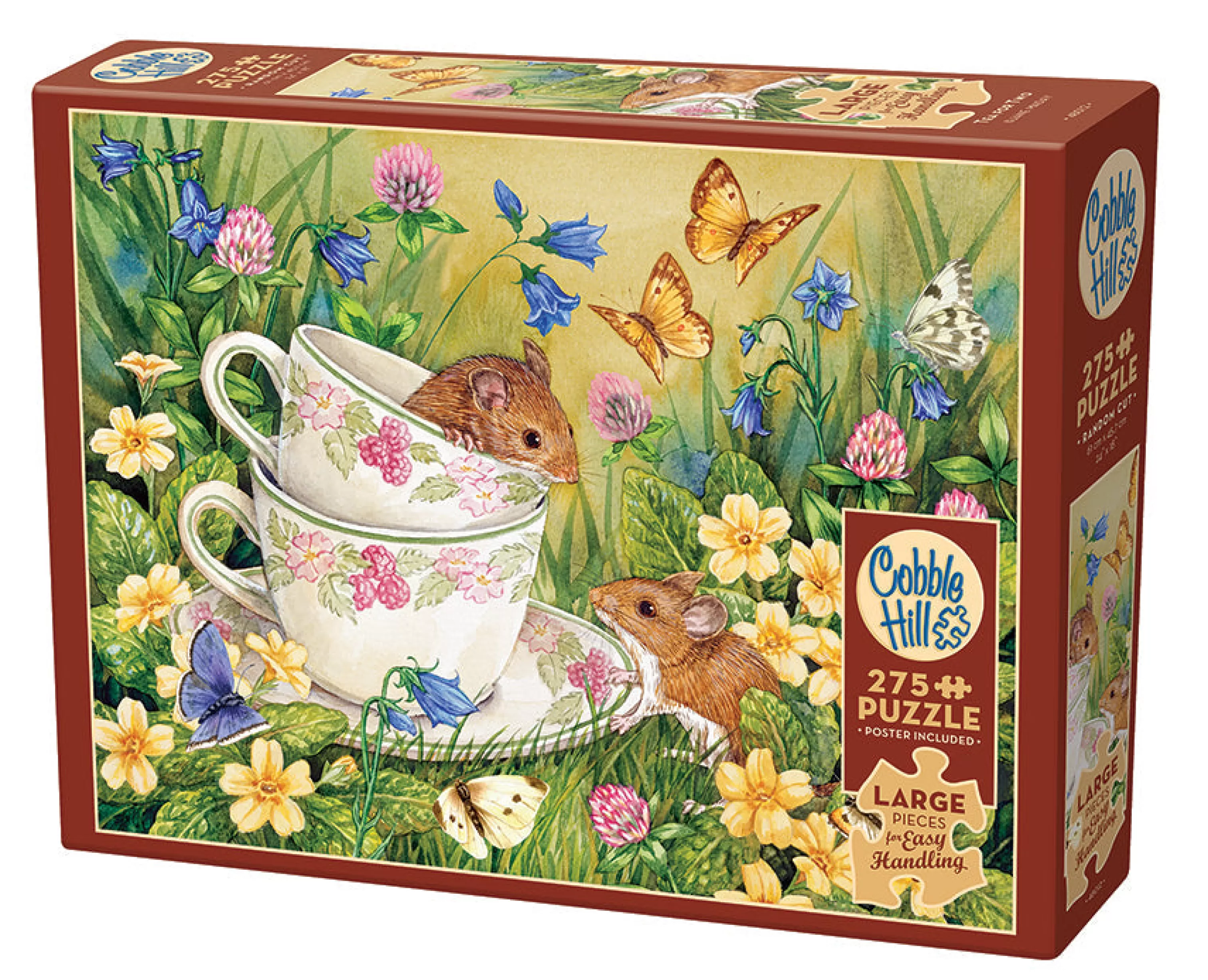 Wildlife^Cobble Hill Puzzles Tea For Two | Easy Handling 275 Piece