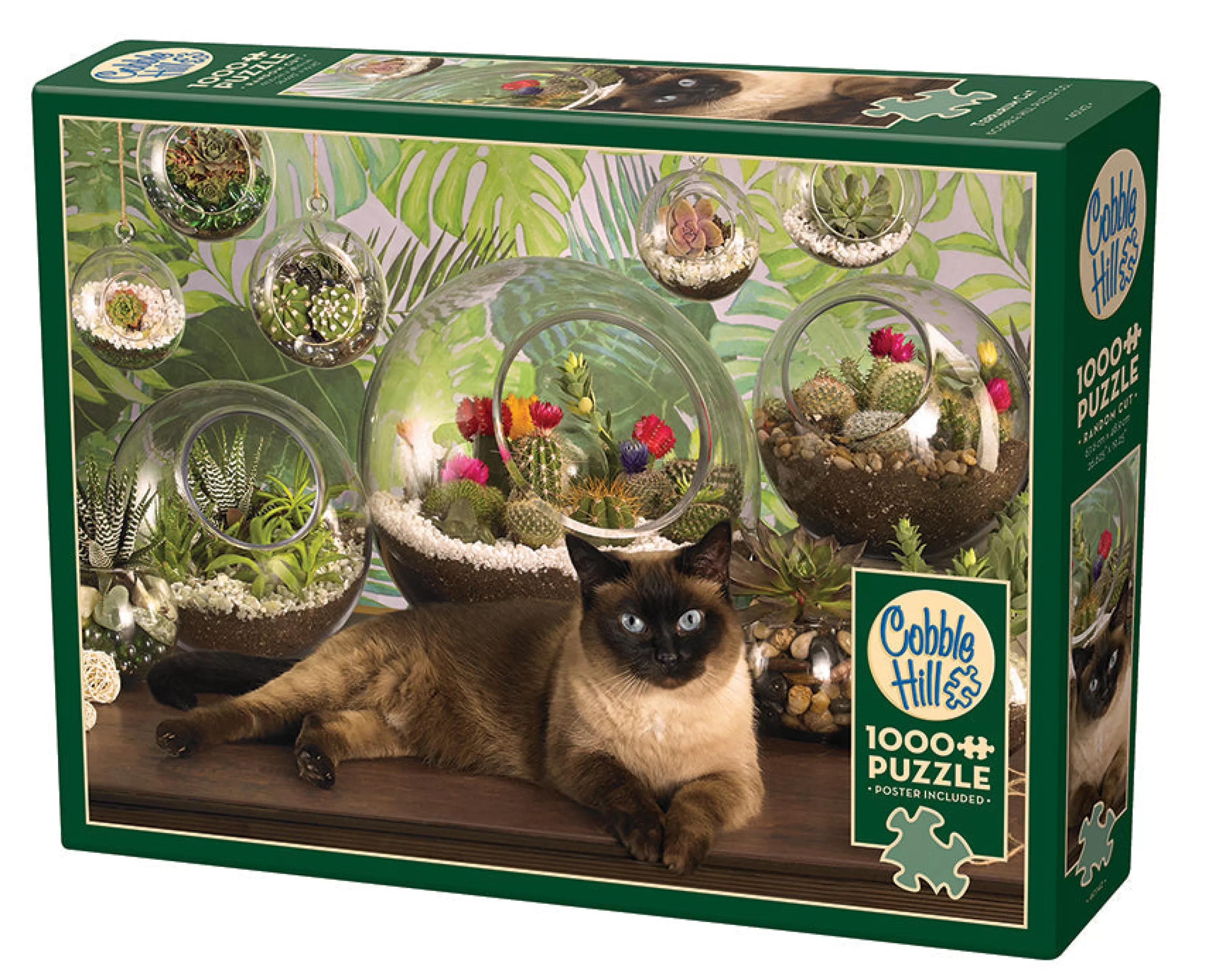 Flowers | Gardens^Cobble Hill Puzzles Terrarium Cat | 1000 Piece