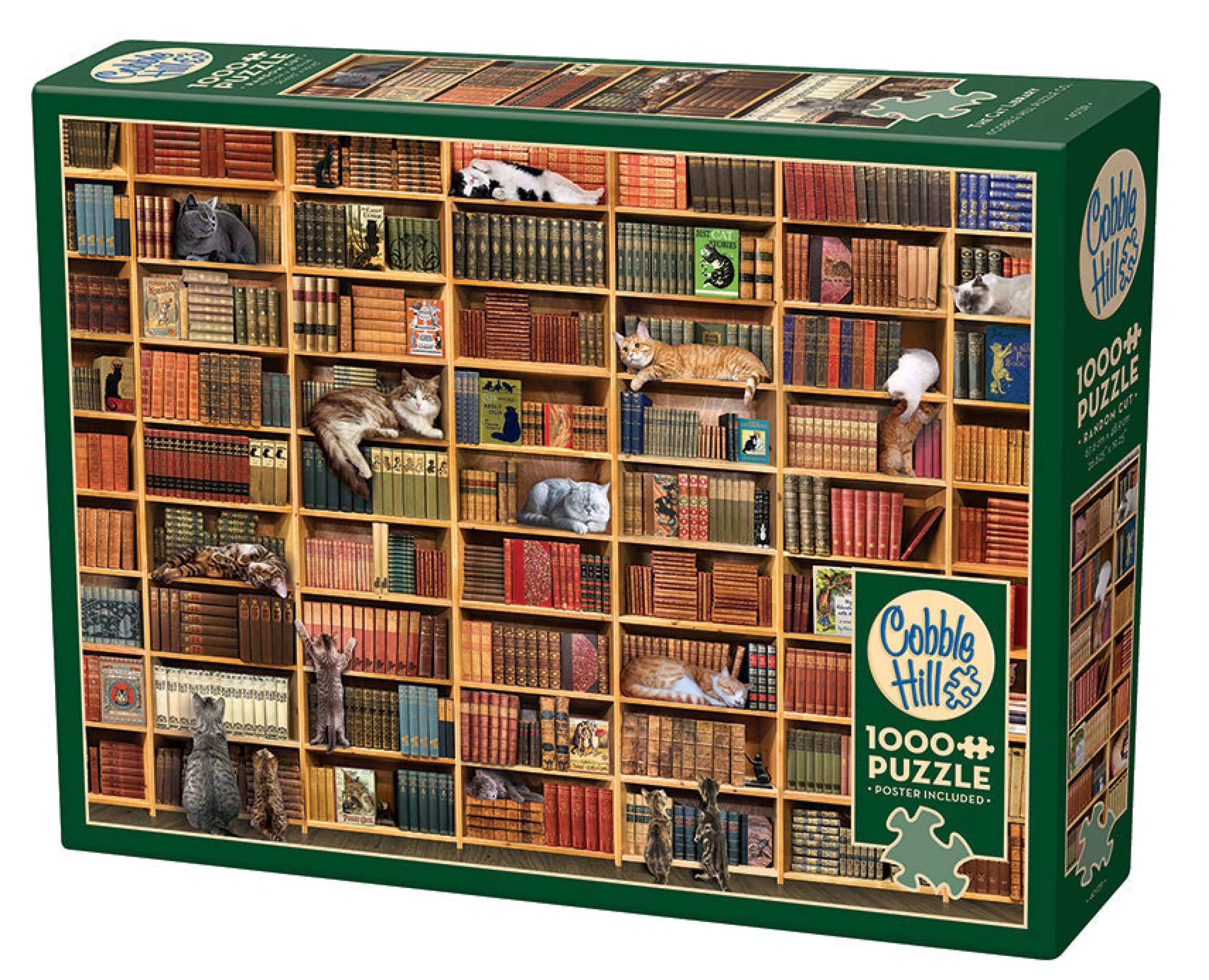 Books^Cobble Hill Puzzles The Cat Library | 1000 Piece