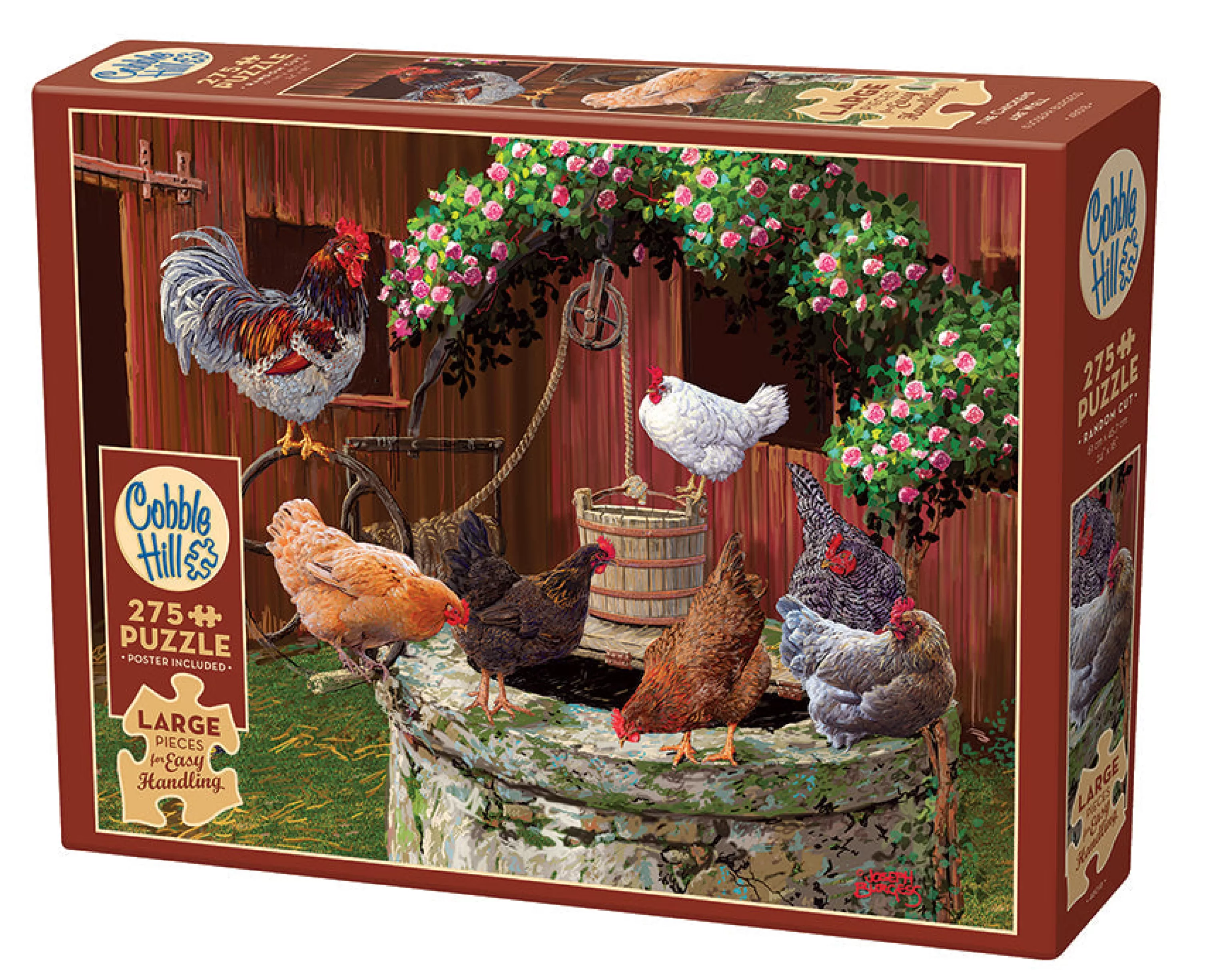 Farm^Cobble Hill Puzzles The Chickens Are Well | Easy Handling 275 Piece