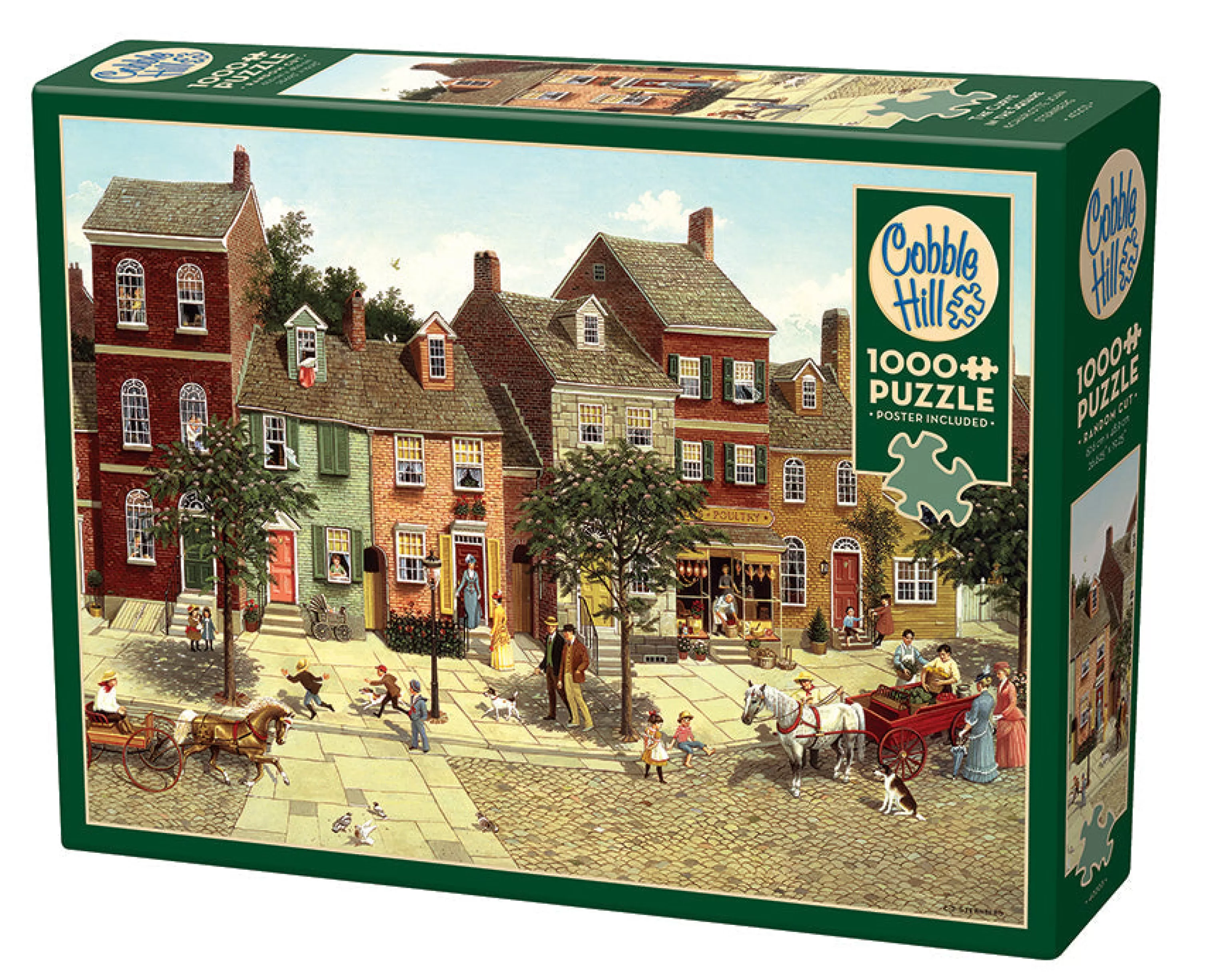 Nostalgia | Vintage^Cobble Hill Puzzles The Curve In The Square | 1000 Piece