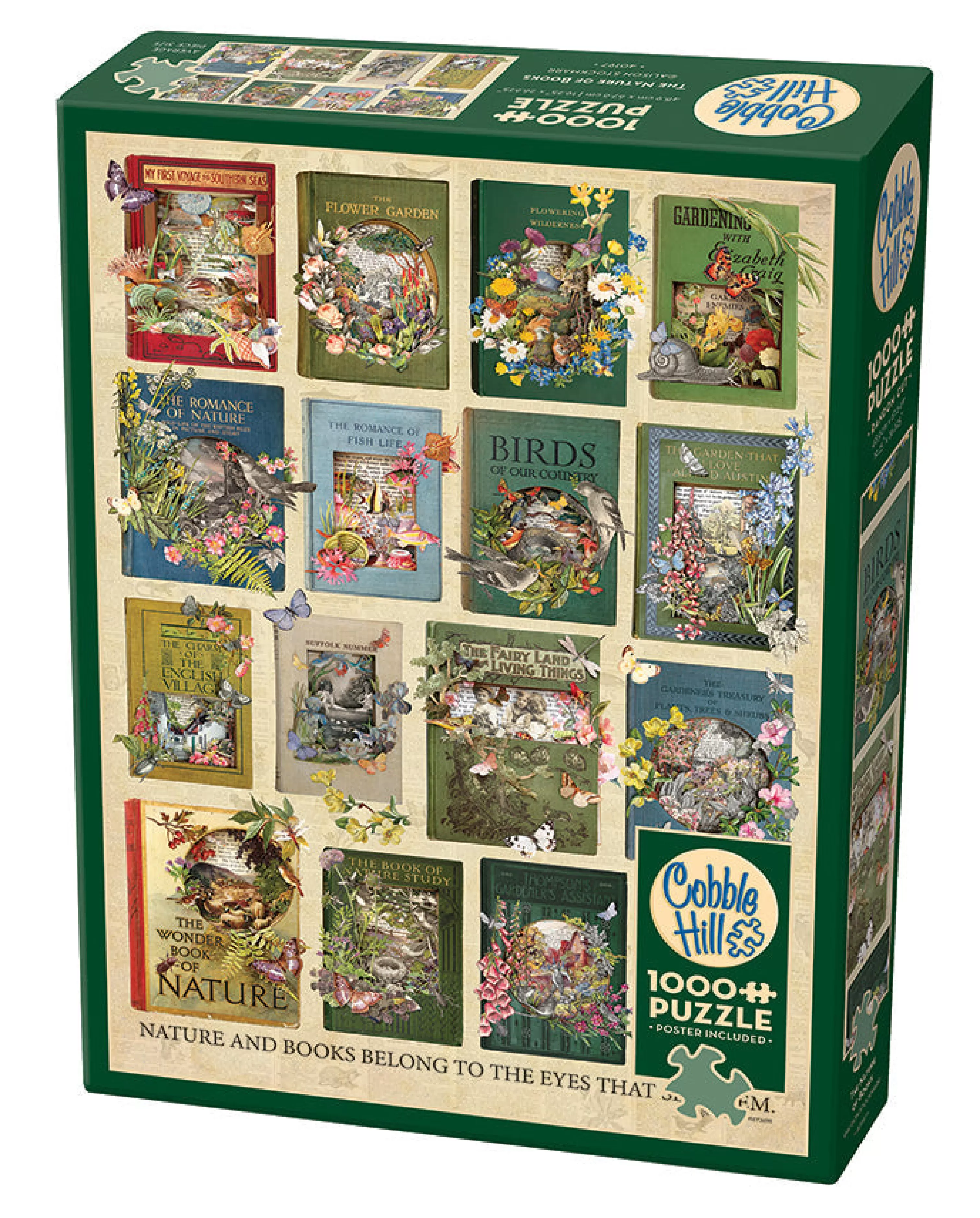 Collage - Miniscene^Cobble Hill Puzzles The Nature Of Books | 1000 Piece