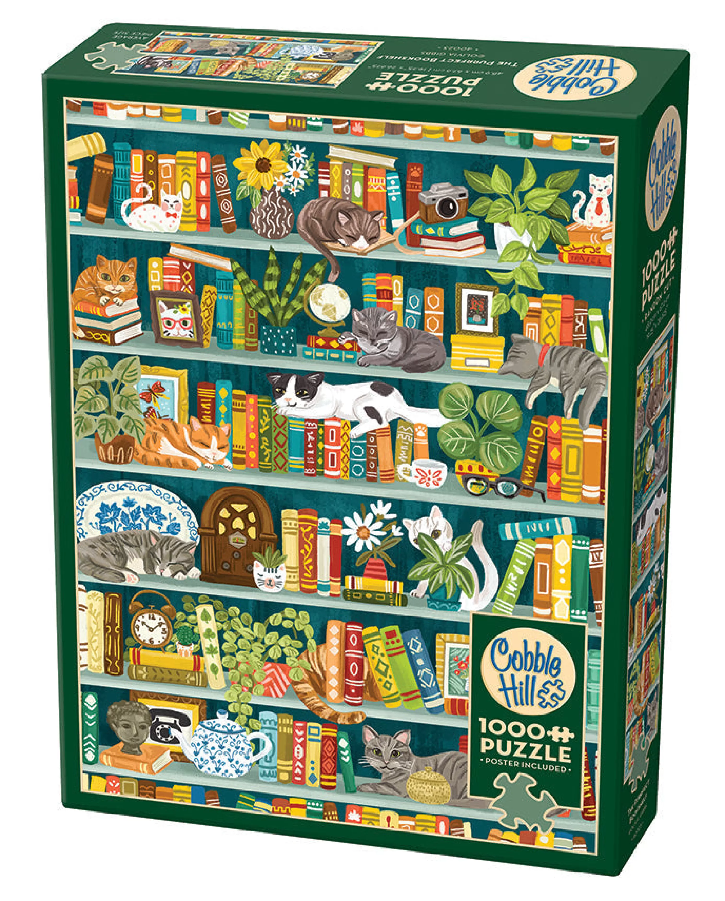 Books^Cobble Hill Puzzles The Purrfect Bookshelf | 1000 Piece