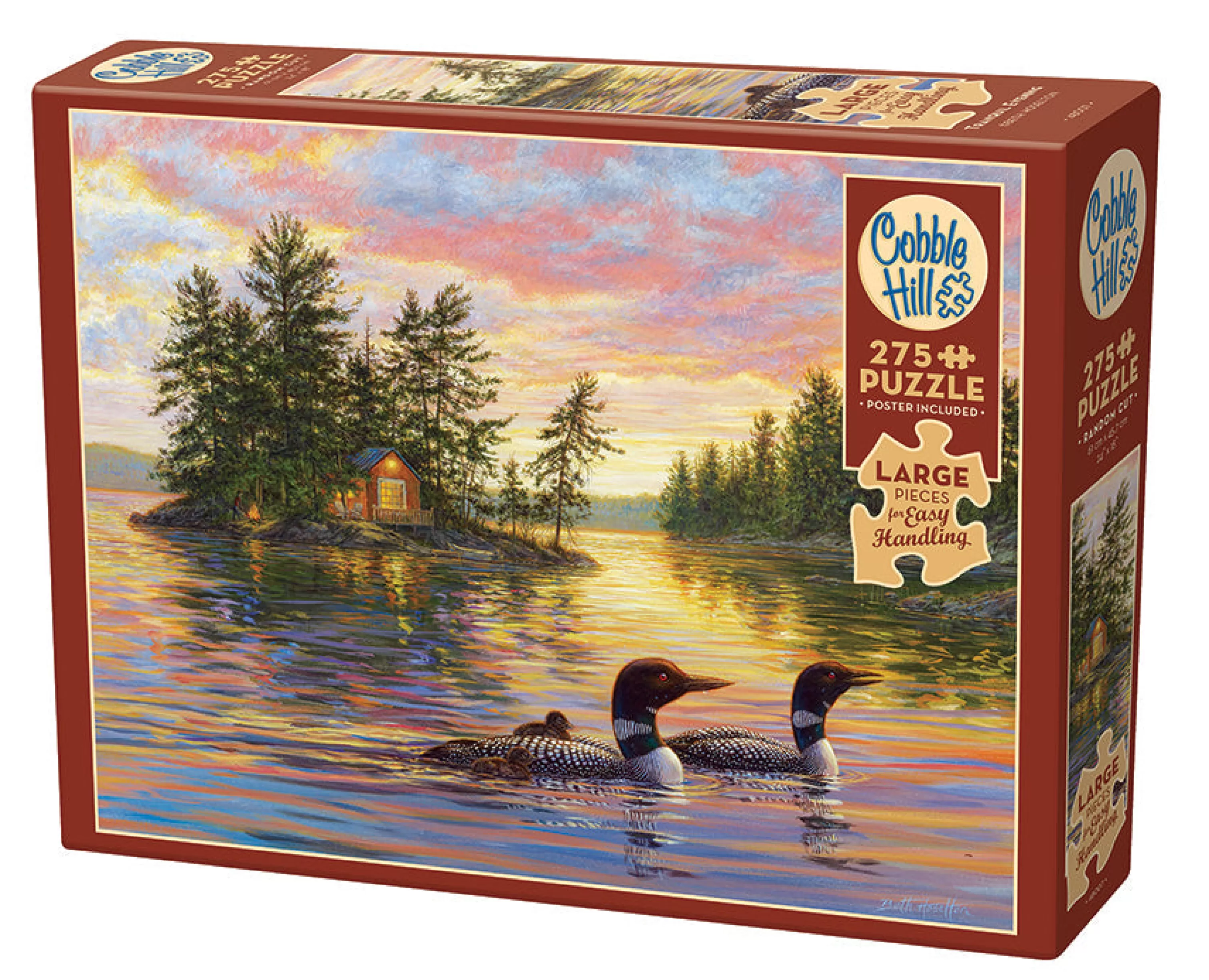 Travel Inspiration^Cobble Hill Puzzles Tranquil Evening | Easy Handling 275 Piece