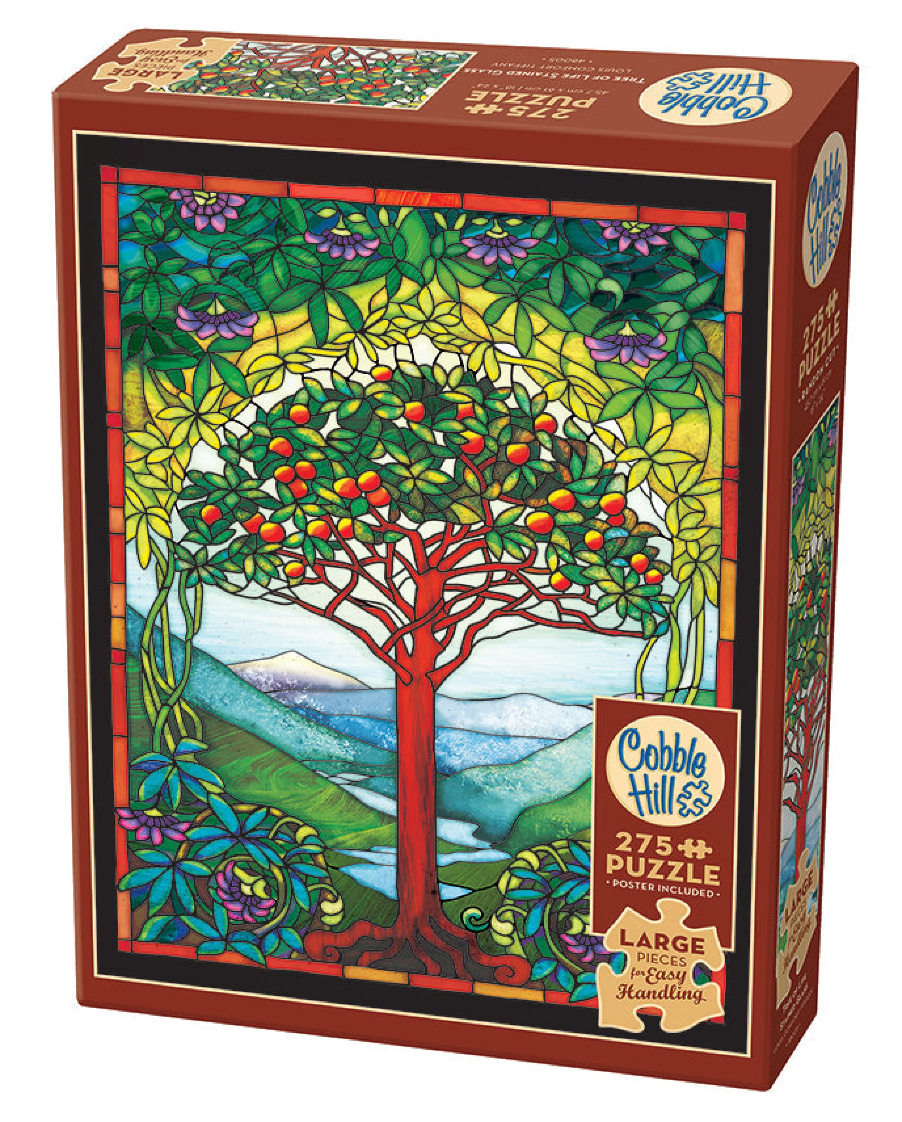 Fine Art^Cobble Hill Puzzles Tree Of Life Stained Glass | Easy Handling 275 Piece