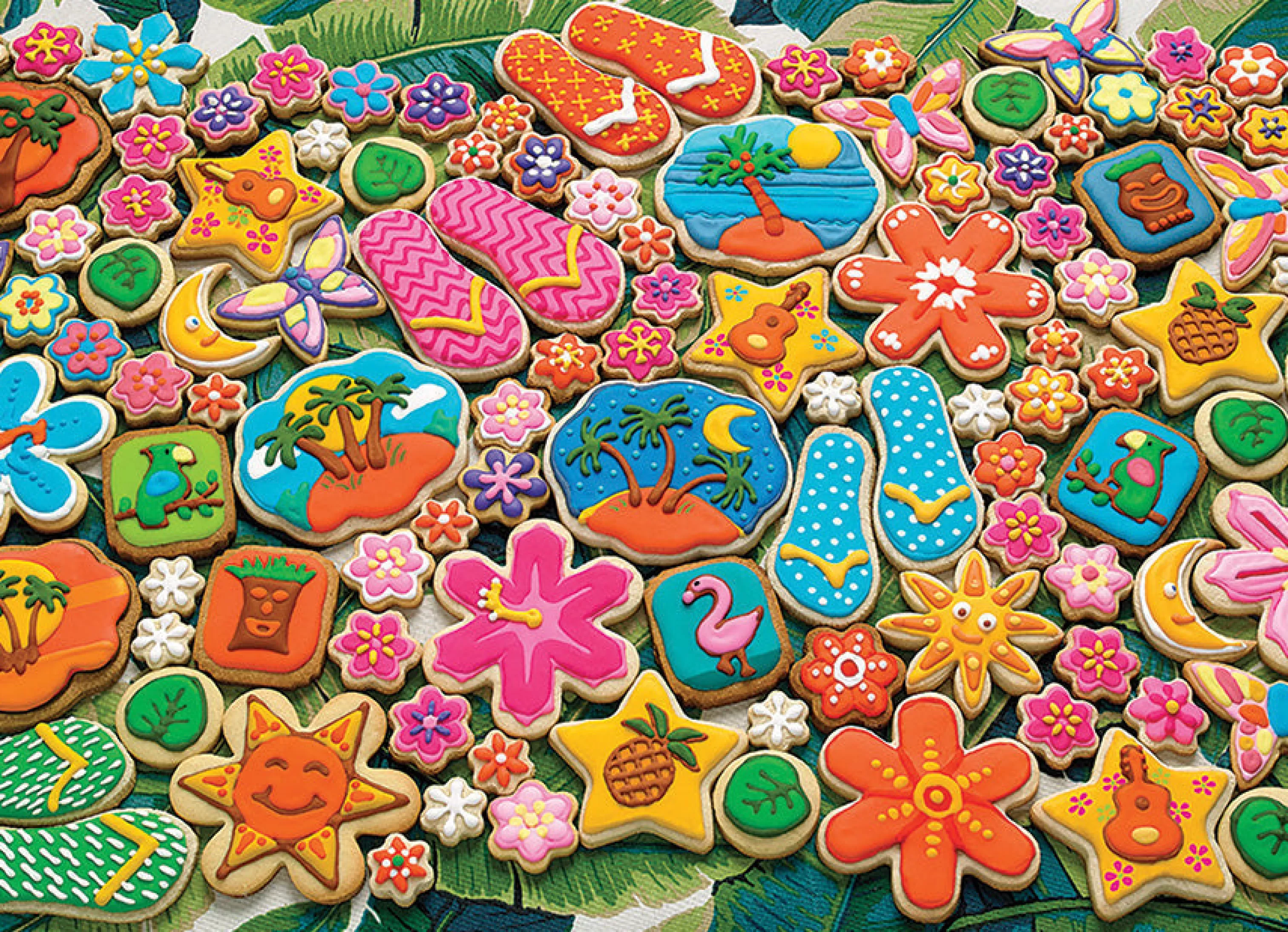 No Calories Puzzles^Cobble Hill Puzzles Tropical Cookies | 1000 Piece