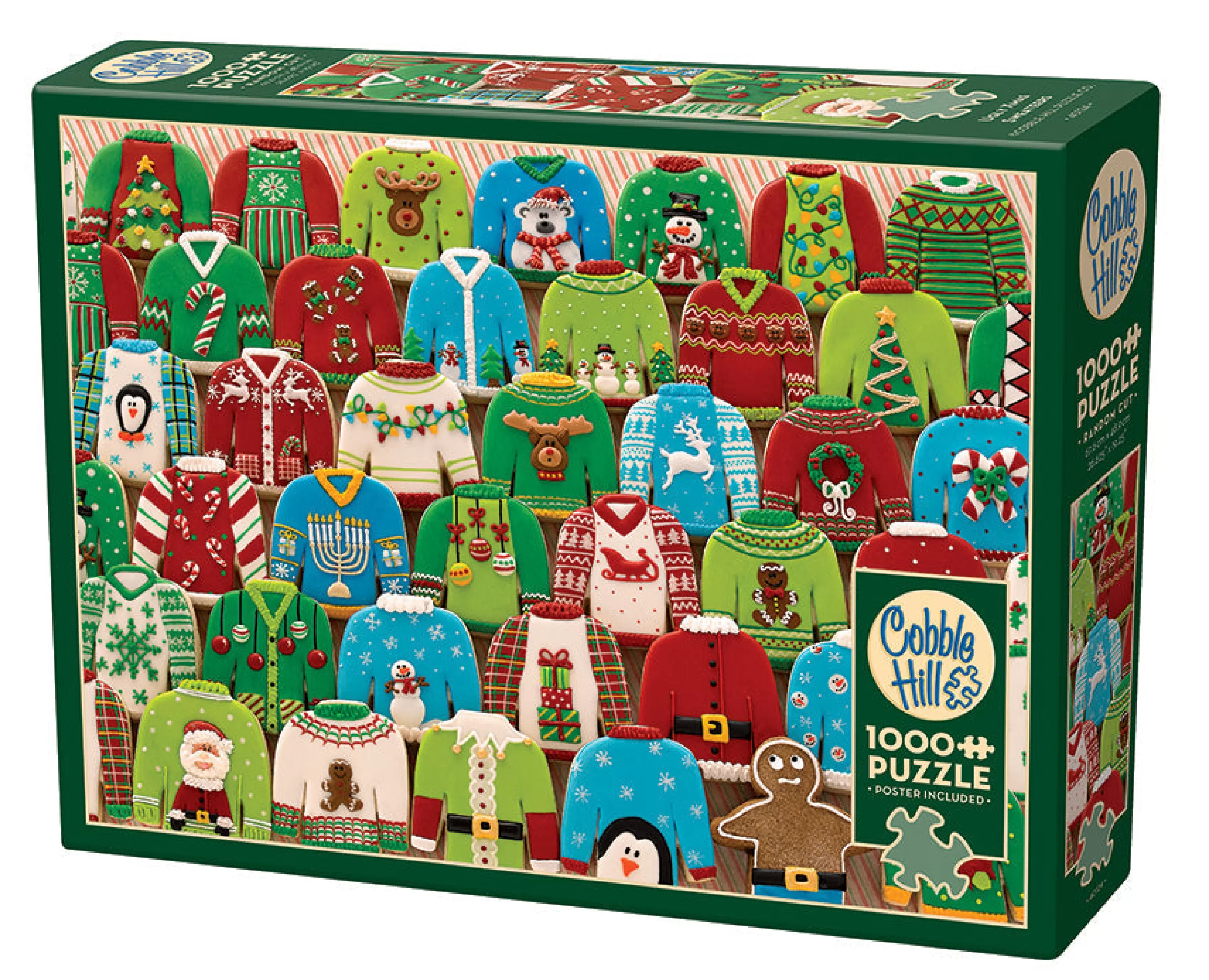 Christmas^Cobble Hill Puzzles Ugly Xmas Sweaters | 1000 Piece