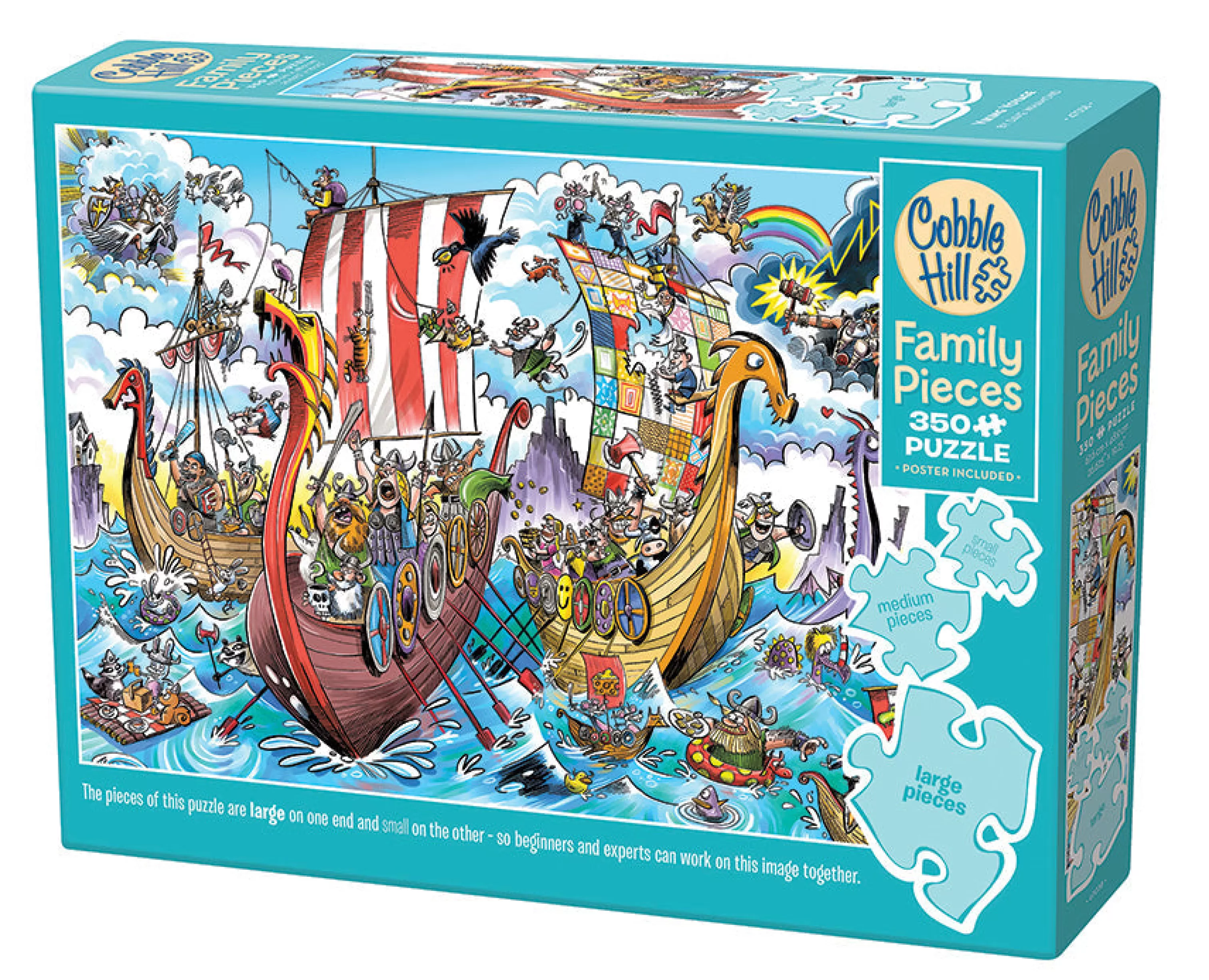 Cartoon^Cobble Hill Puzzles Viking Voyage (Family) | Family Pieces 350