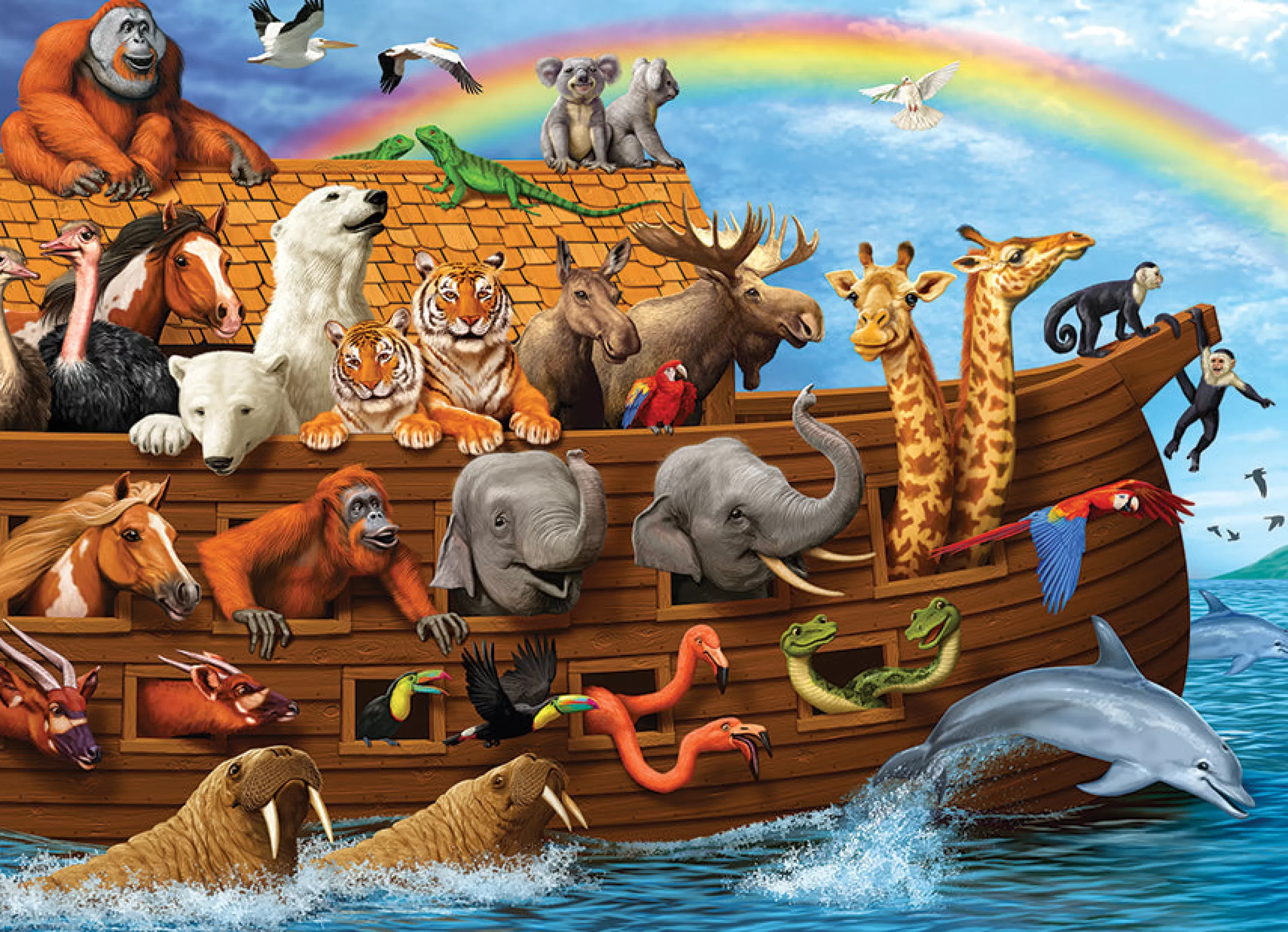 Wildlife^Cobble Hill Puzzles Voyage Of The Ark (Family) | Family Pieces 350