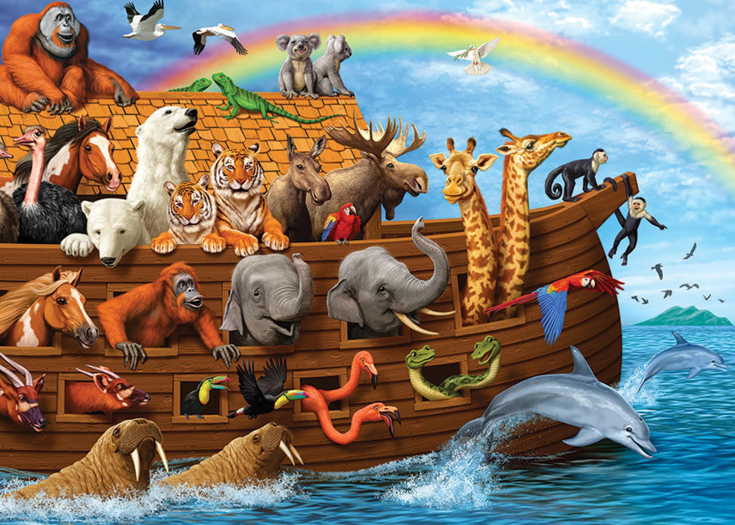 Wildlife^Cobble Hill Puzzles Voyage Of The Ark (Tray) | 35 Piece Tray