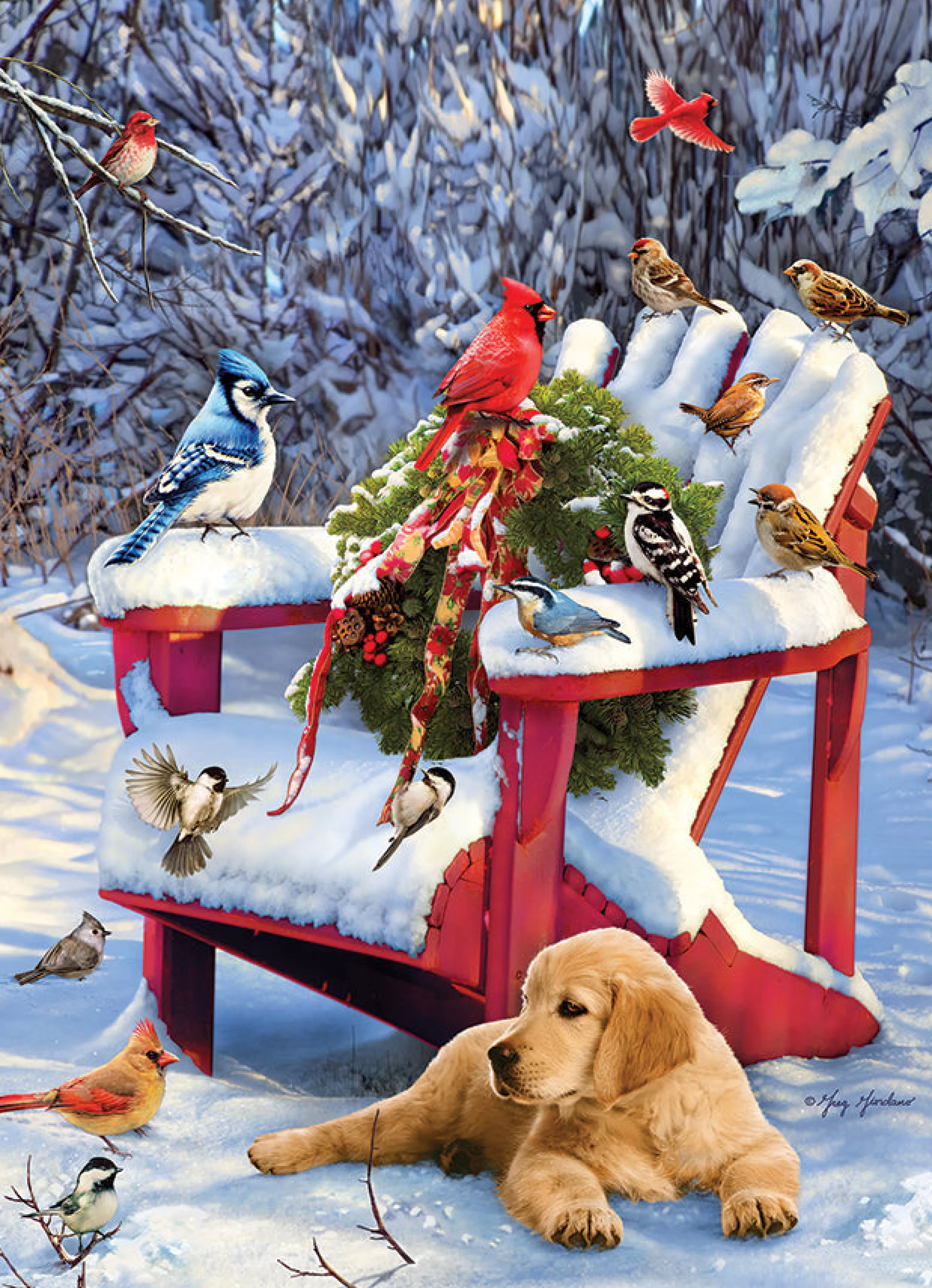 Dogs^Cobble Hill Puzzles Warm Winter'S Day | 1000 Piece