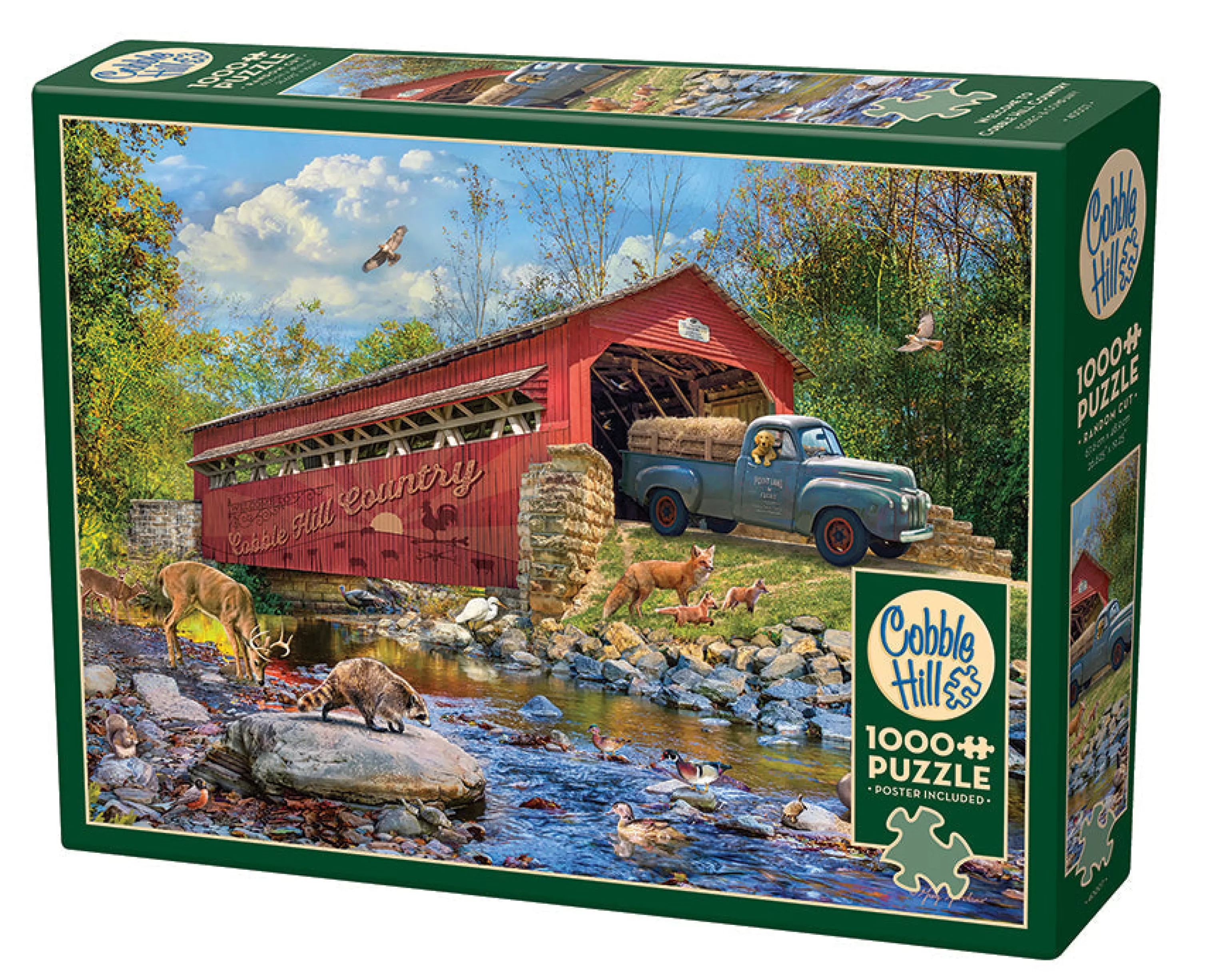 Nostalgia | Vintage^Cobble Hill Puzzles Welcome To Cobble Hill Country | 1000 Piece