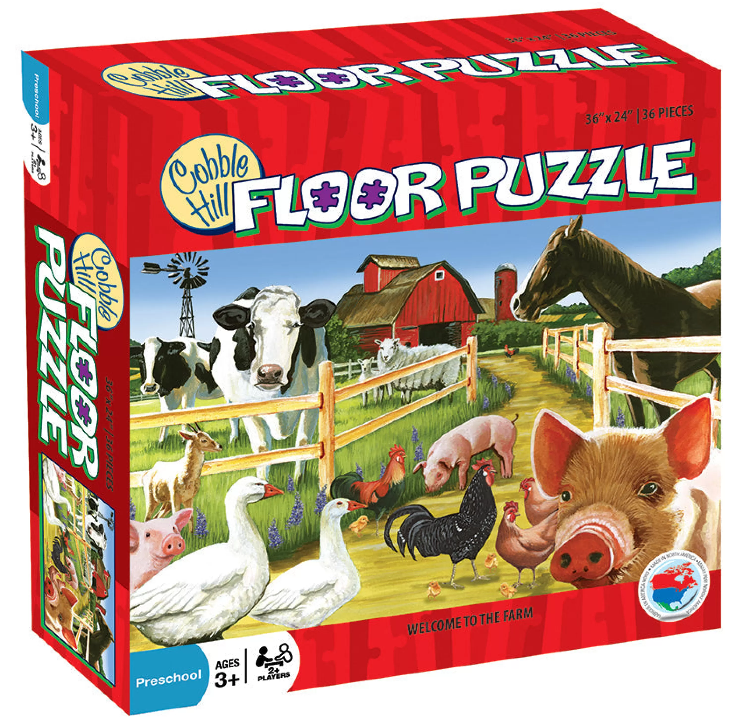 Horses^Cobble Hill Puzzles Welcome To The Farm (Floor 36Pc)