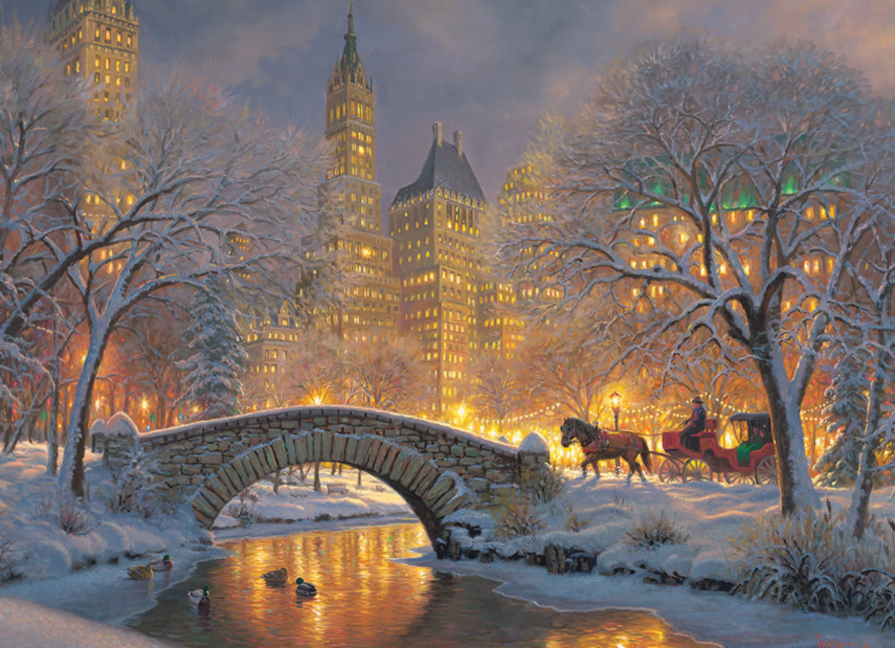 Winter^Cobble Hill Puzzles Winter In The Park | 500 Piece