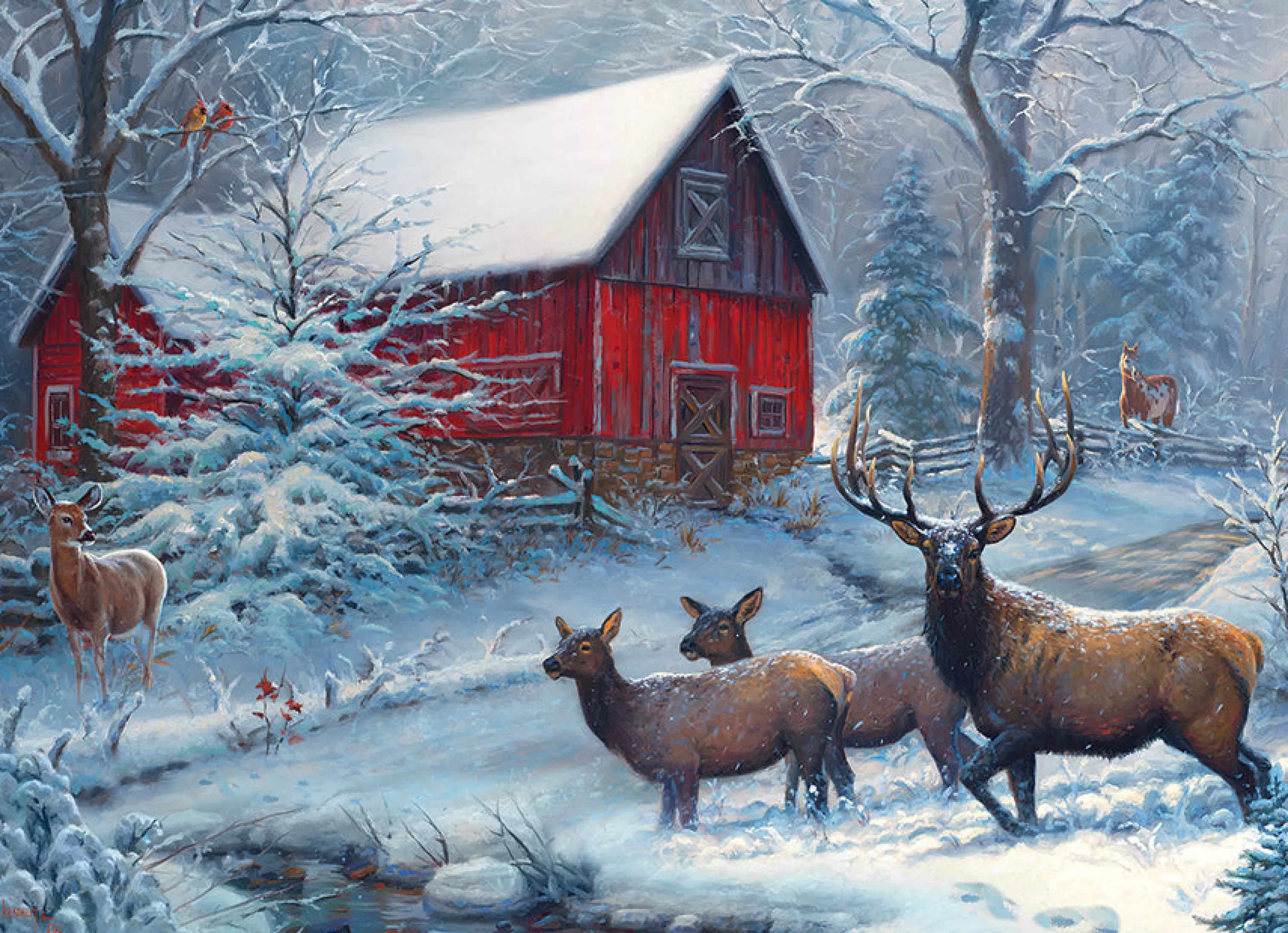 Wildlife^Cobble Hill Puzzles Winter Magic | 1000 Piece